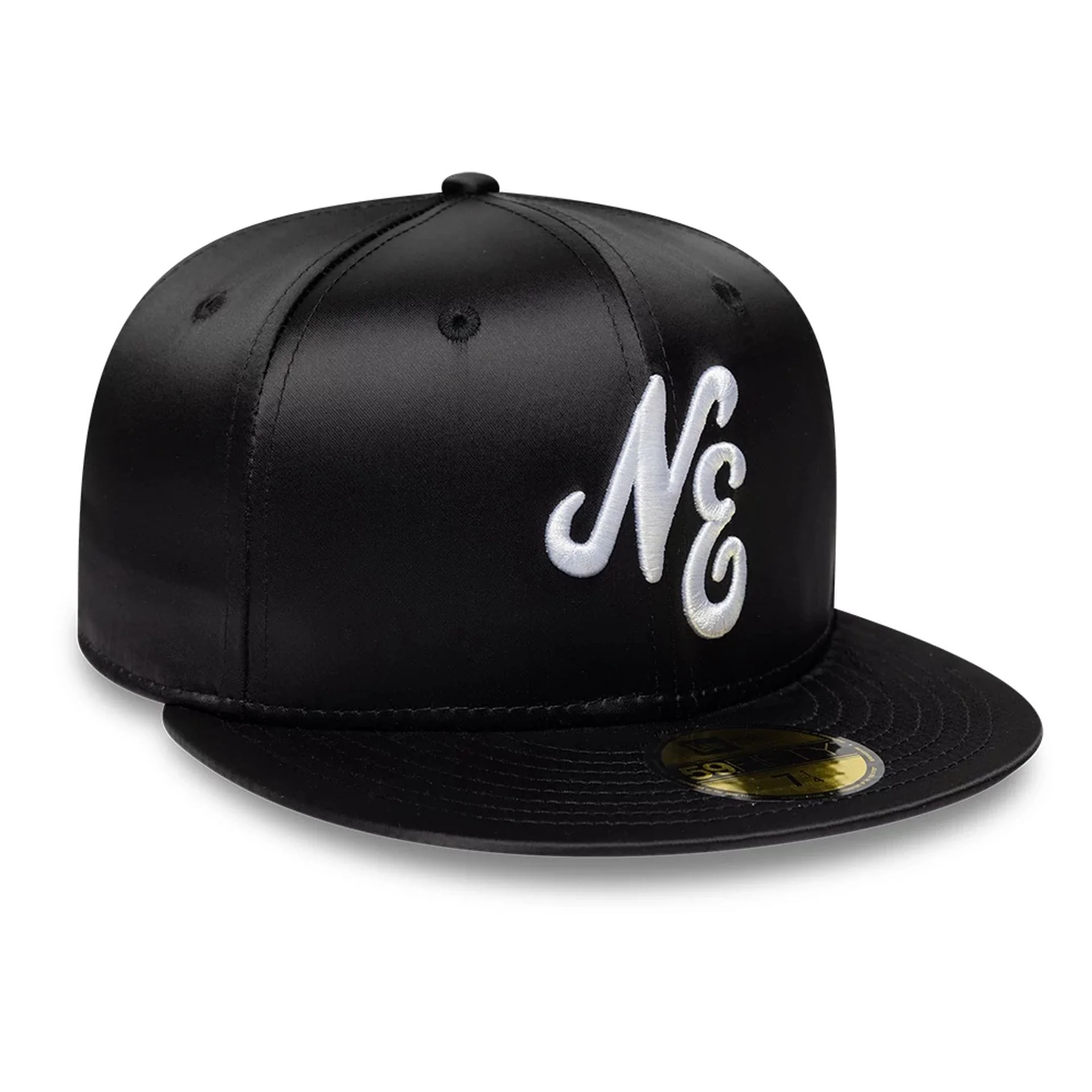 New Era Satin Black 59FIFTY Fitted Cap - Image 3