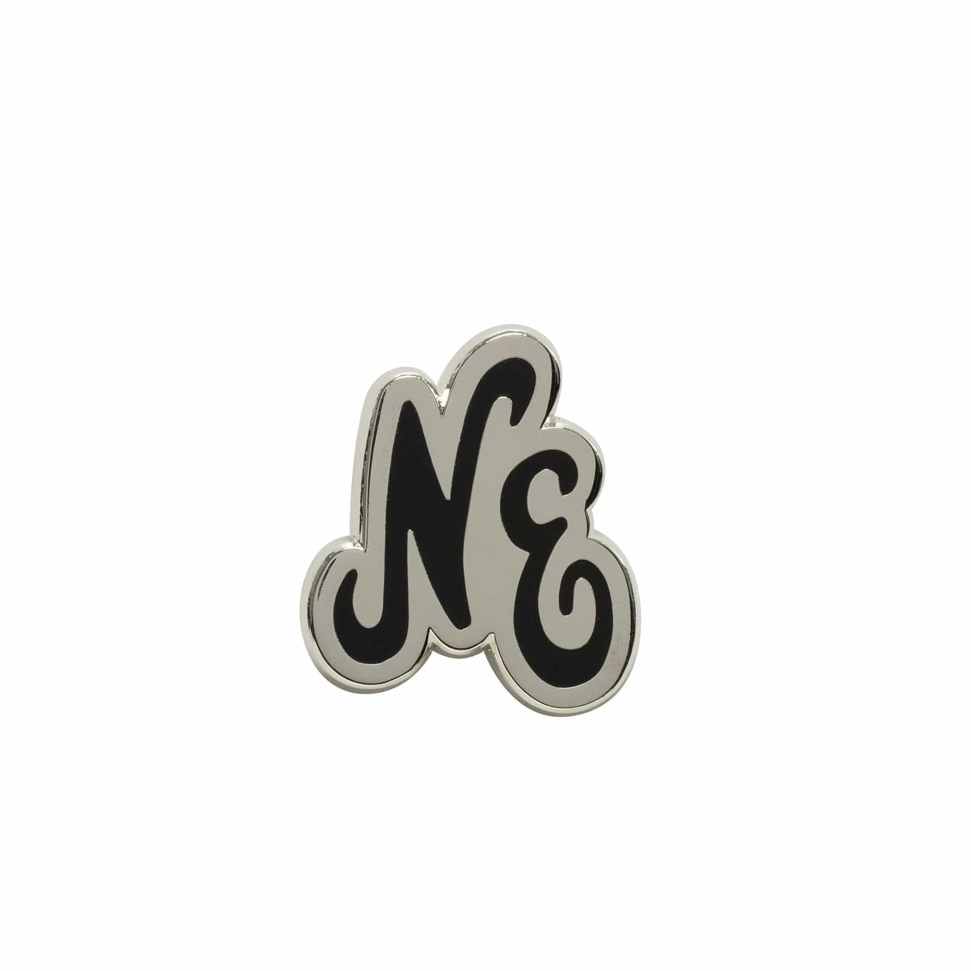 New Era Script Black Pin Badge