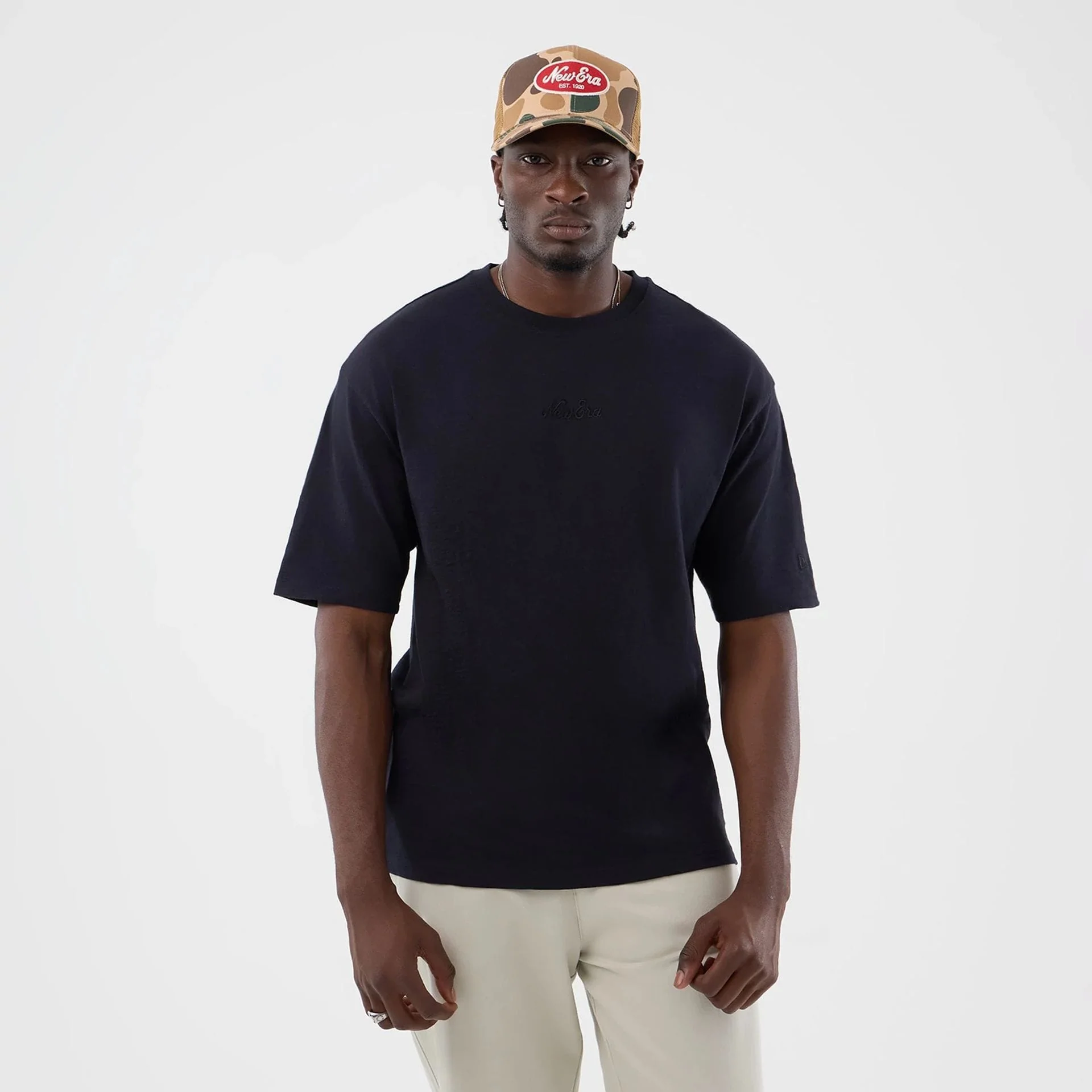 New Era Slub Navy Oversized T-Shirt