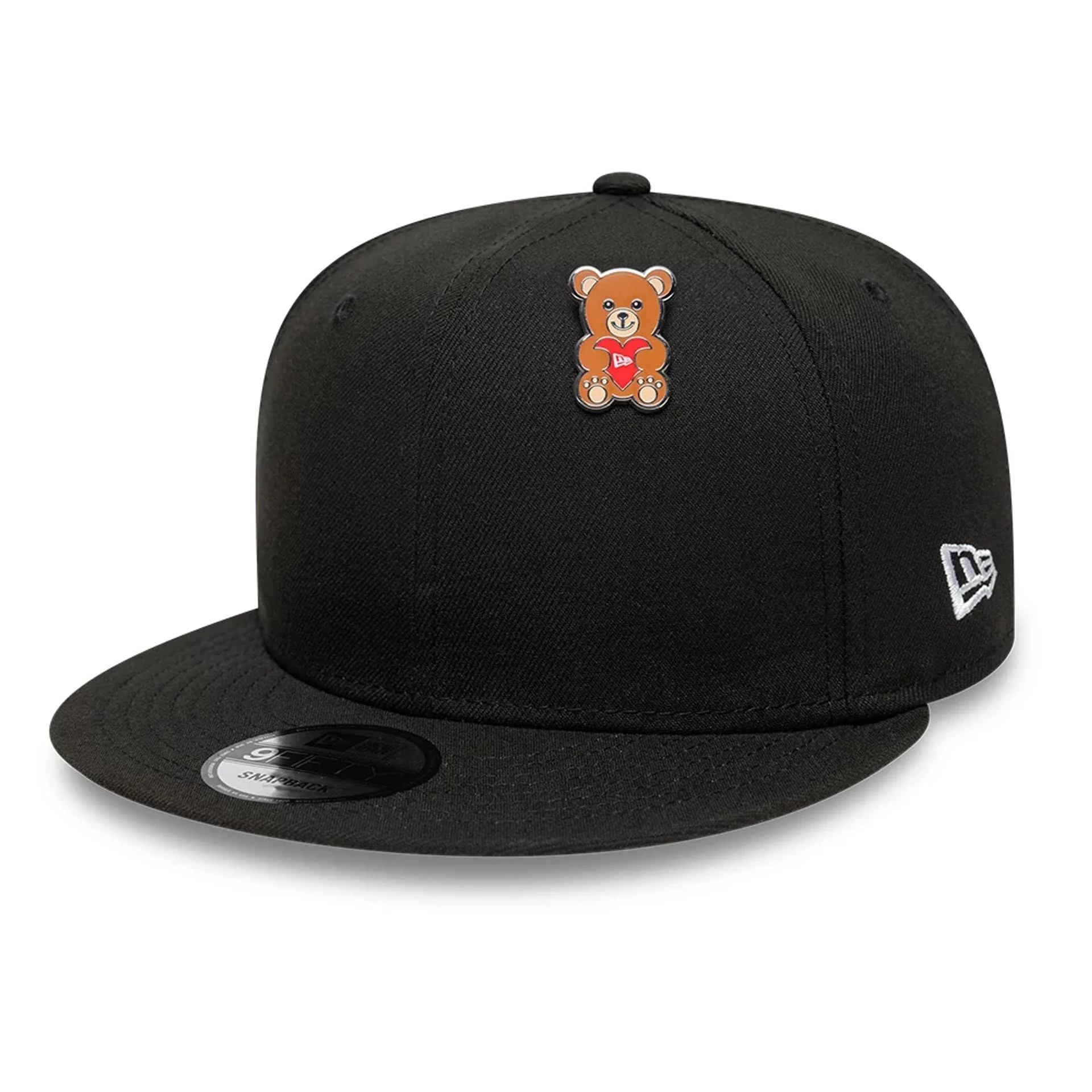 New Era Velentine Bear Silver Pin Badge - Image 2