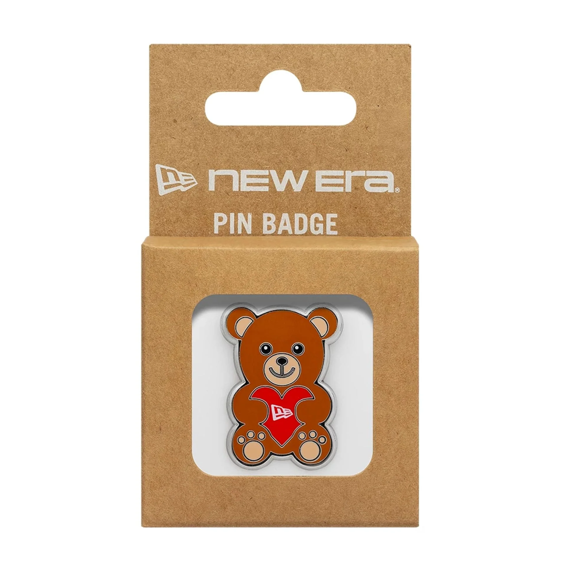 New Era Velentine Bear Silver Pin Badge - Image 3