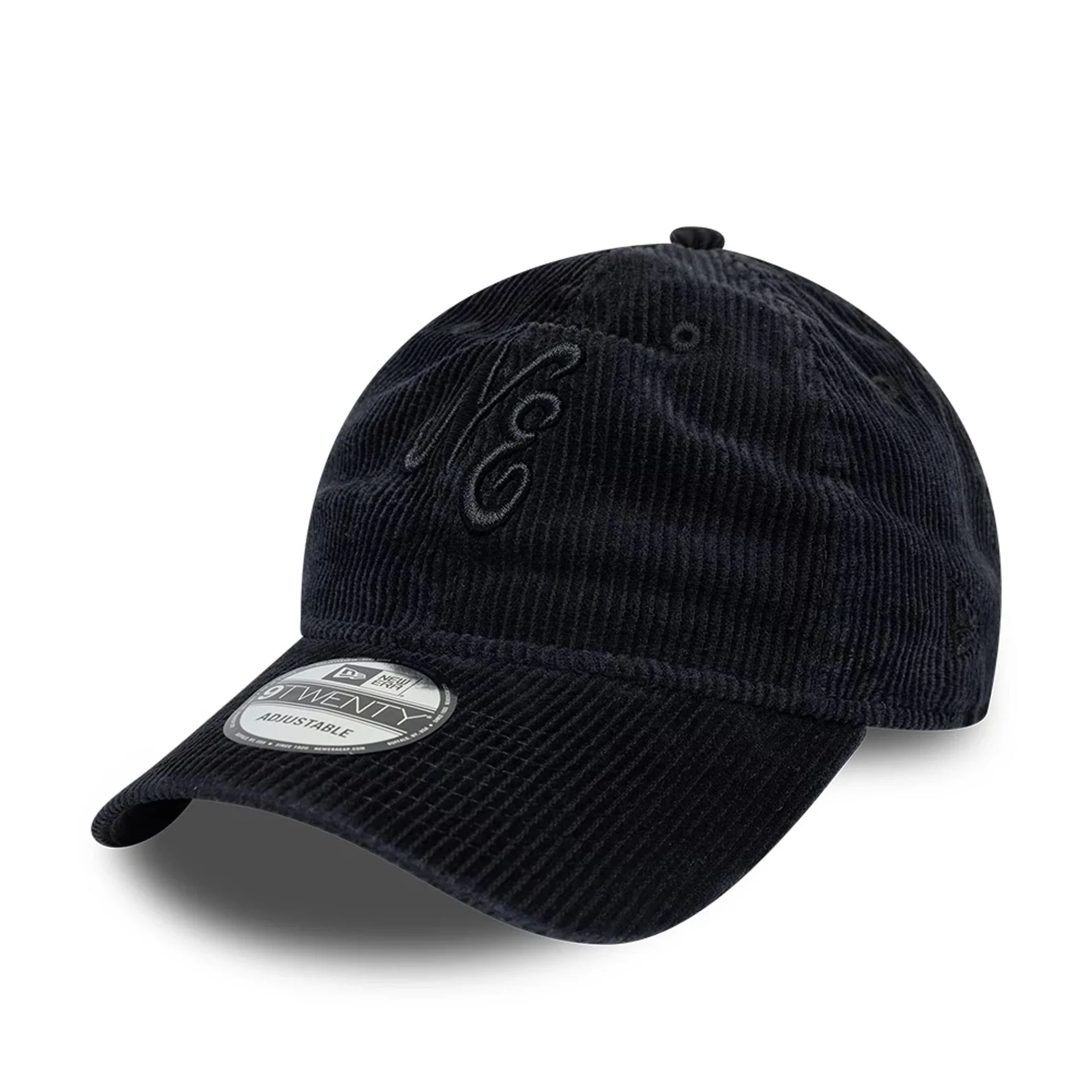 New Era Washed Cord Black 9TWENTY Adjustable Cap