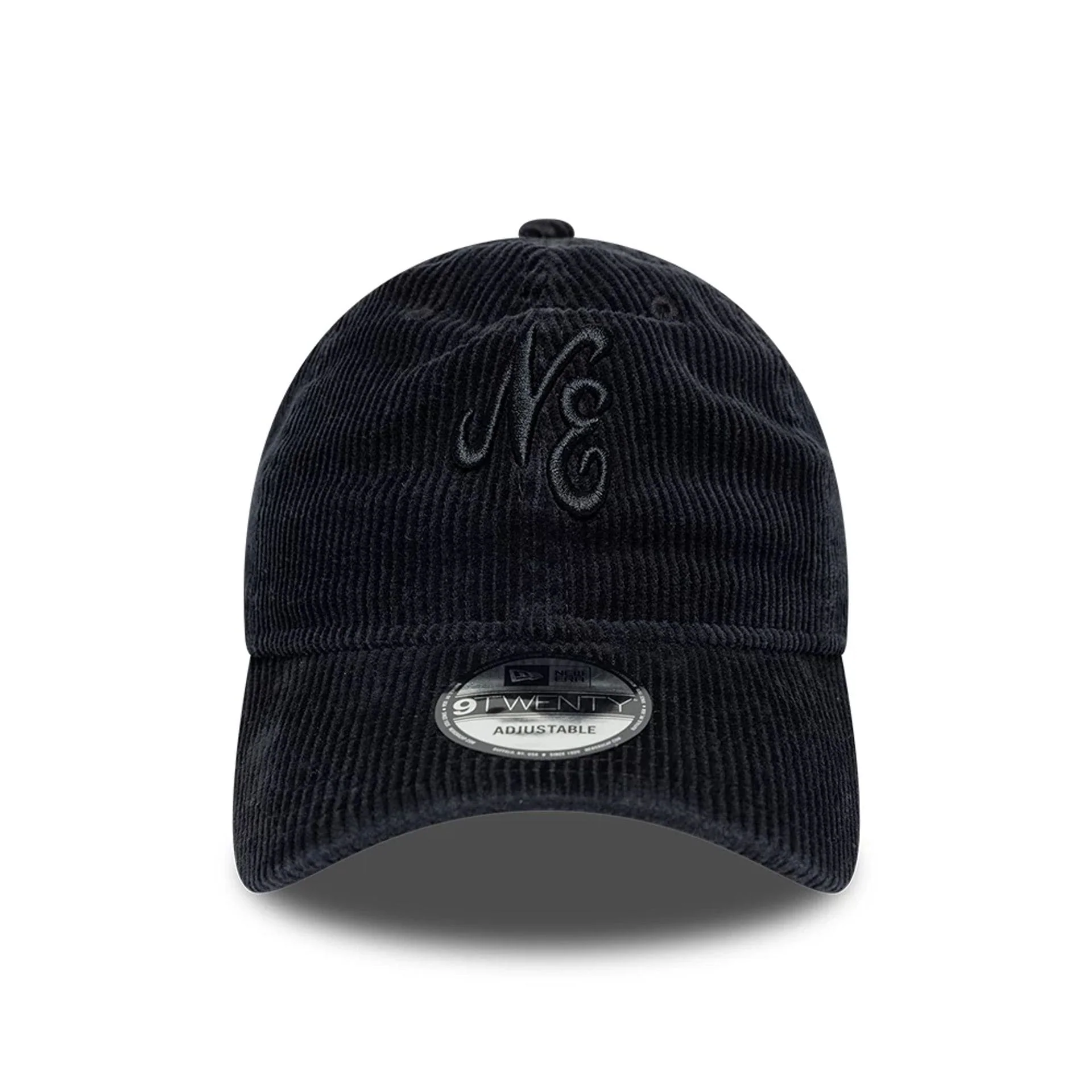 New Era Washed Cord Black 9TWENTY Adjustable Cap - Image 2