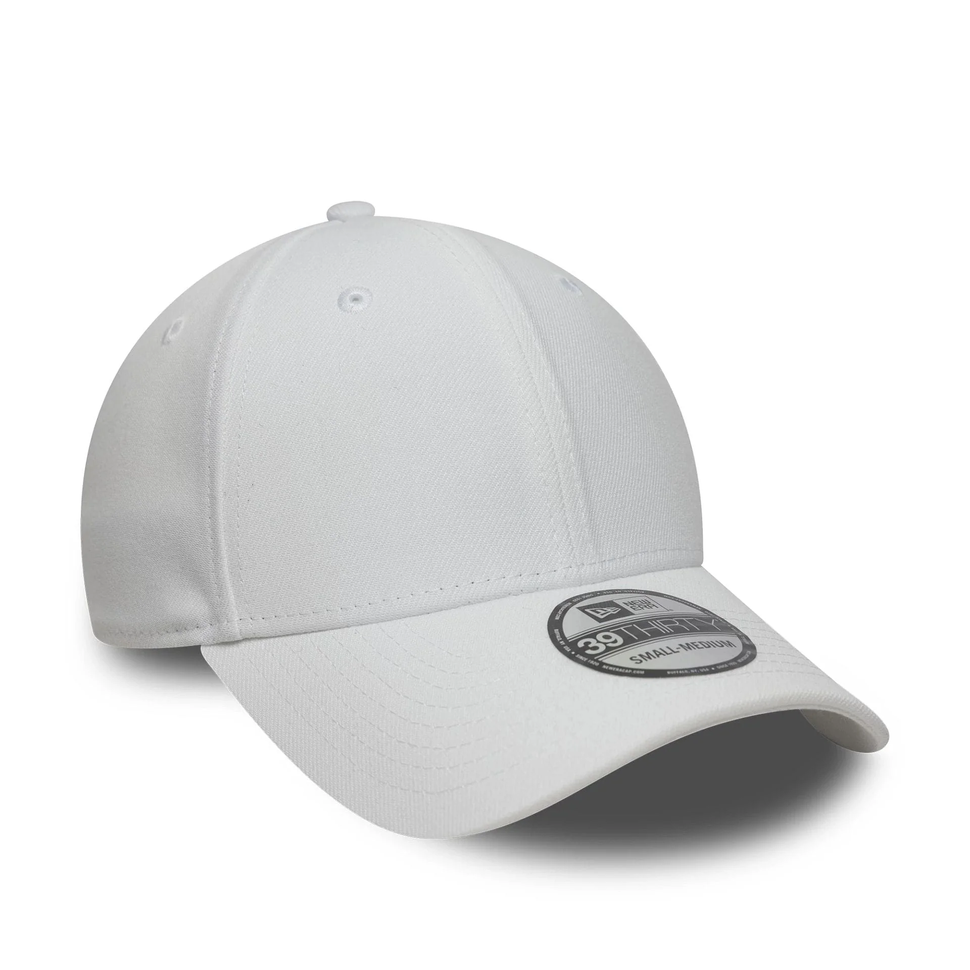 New Era White 39THIRTY Stretch Fit Cap - Image 3
