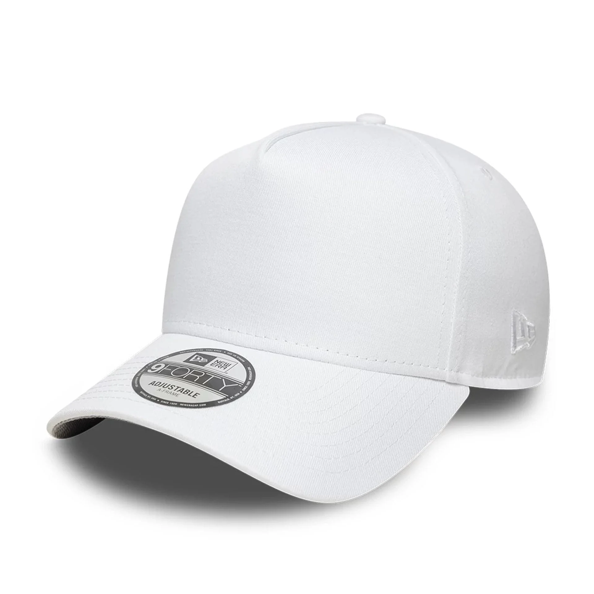 New Era White 9FORTY A-Frame Adjustable Cap