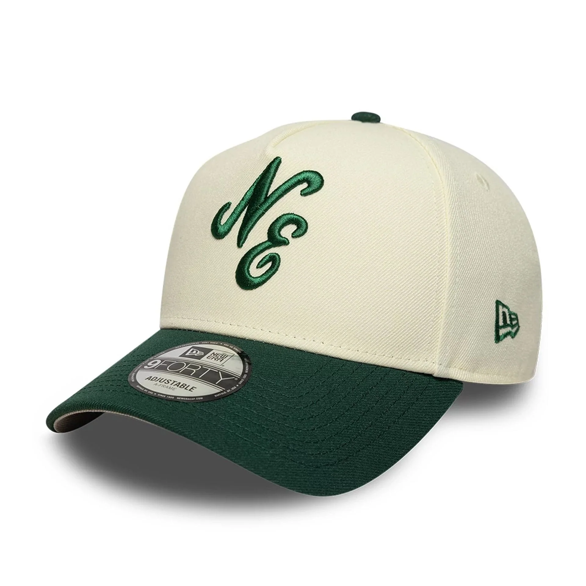 New Era White 9FORTY A-Frame Adjustable Cap