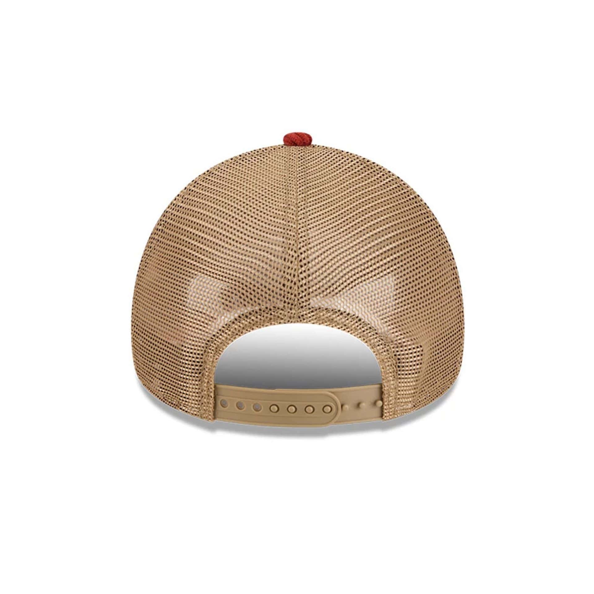 New Era Wide Cord Dark Red 9FORTY A-Frame Trucker Adjustable Cap - Image 6