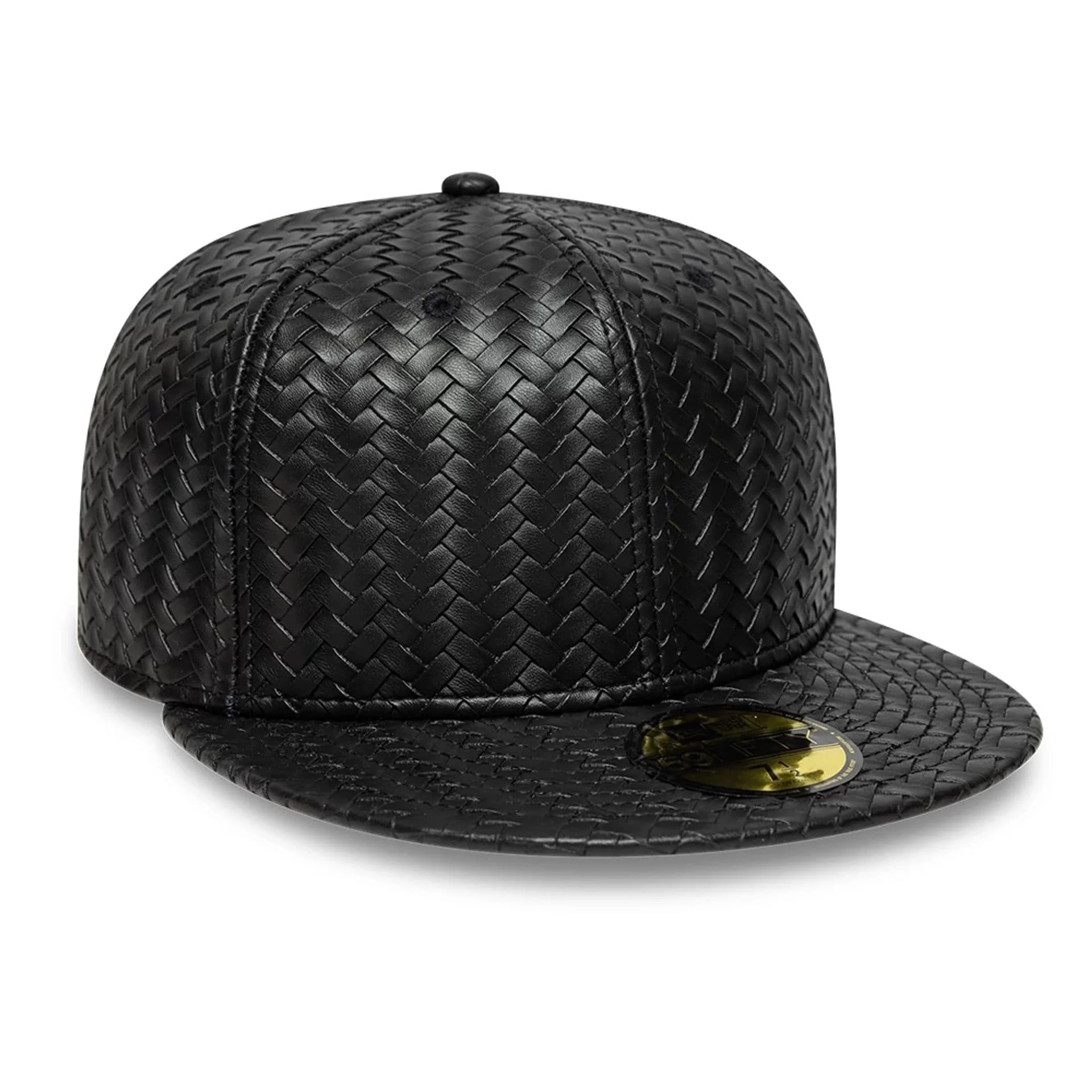 New Era Woven PU Black 59FIFTY Fitted Cap - Image 3