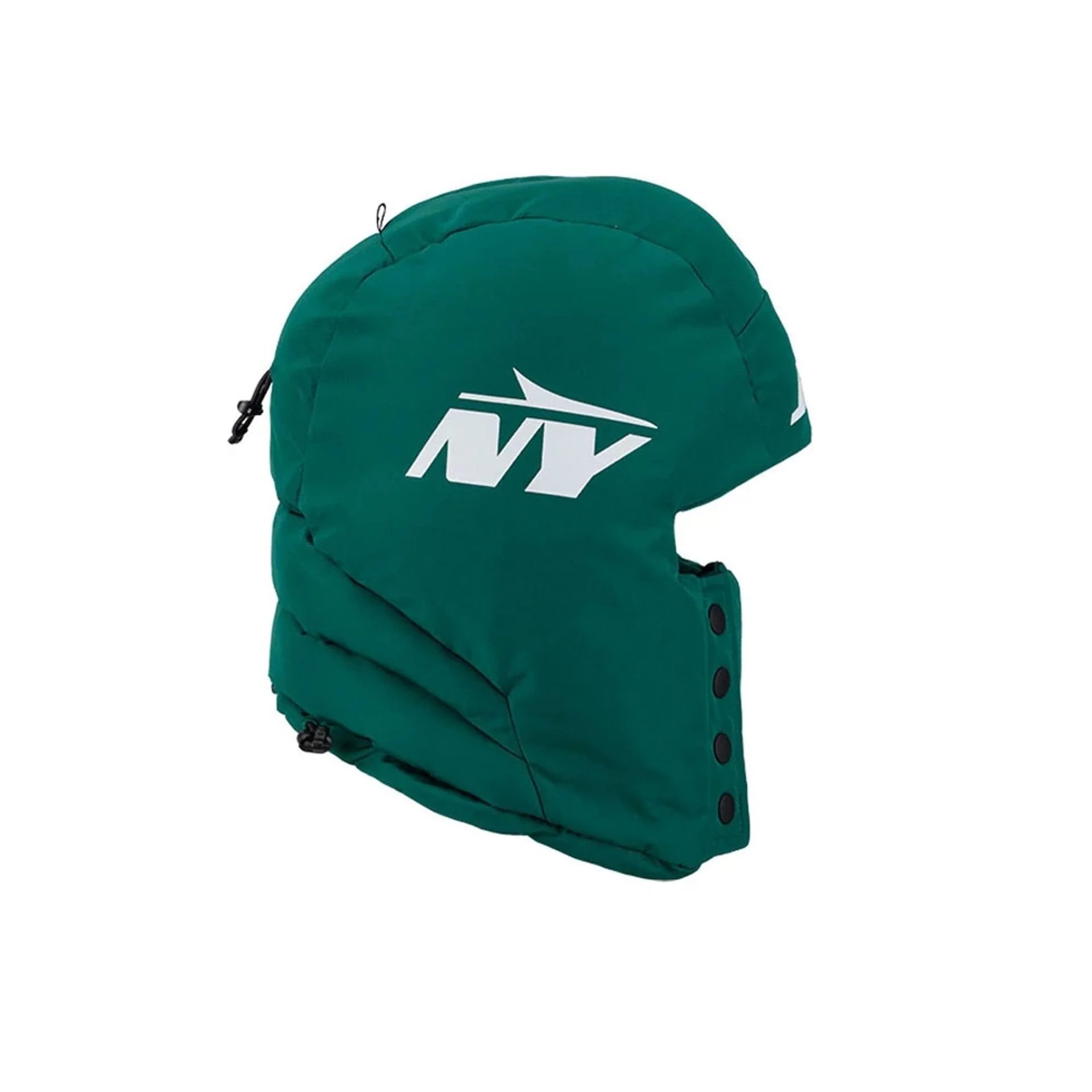 New York Jets NFL Puffer Helmet Green Trapper Hat - Image 6