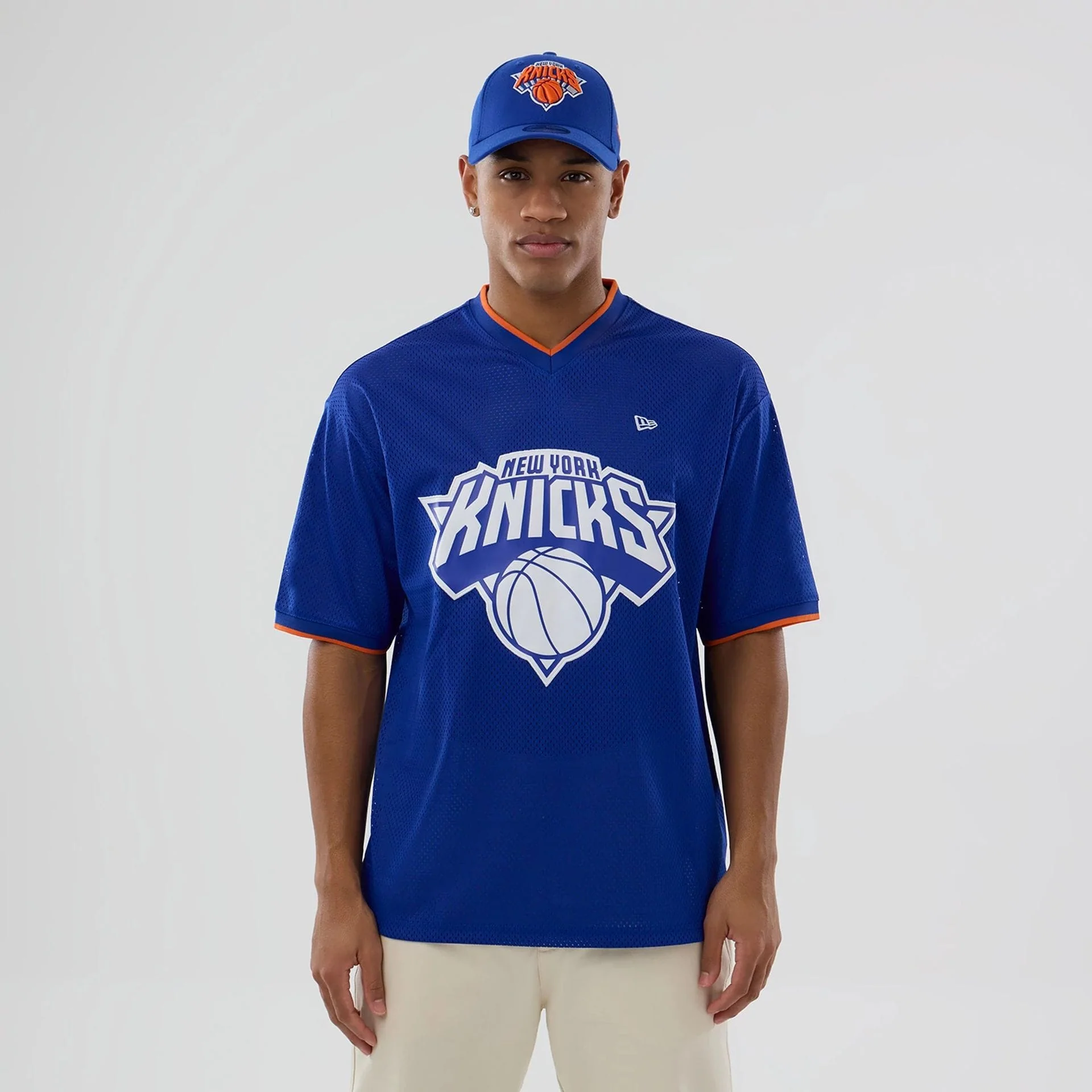 New York Knicks NBA Mesh Blue Oversized T-Shirt