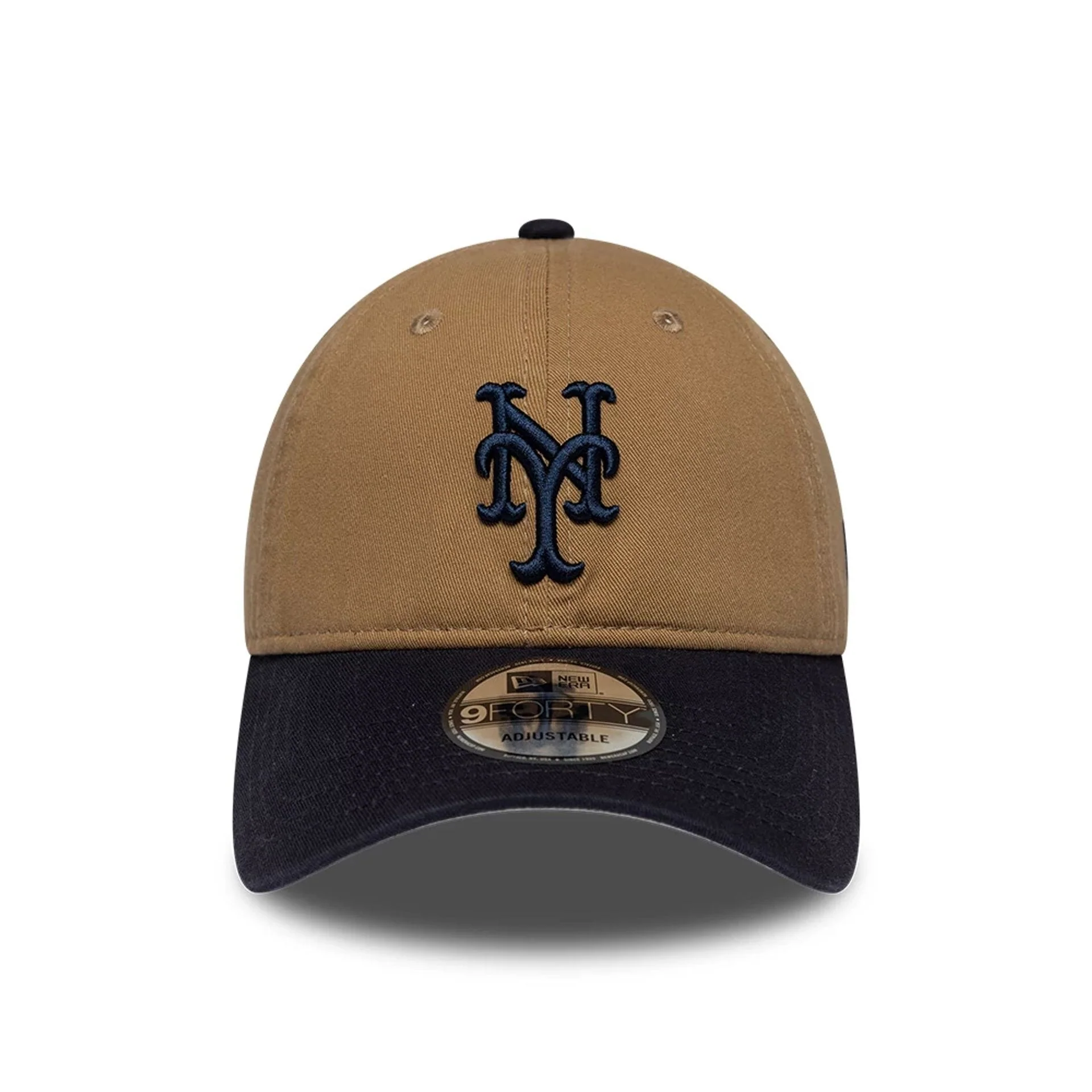 New York Mets MLB Beige 9FORTY Unstructured Adjustable Cap - Image 3