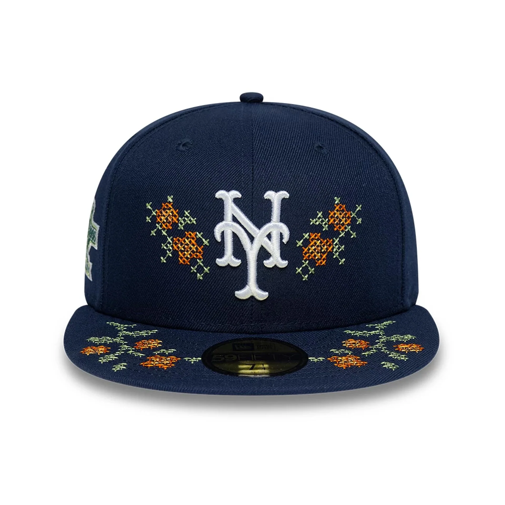 New York Mets MLB Garden Dark Blue 59FIFTY Fitted Cap - Image 2