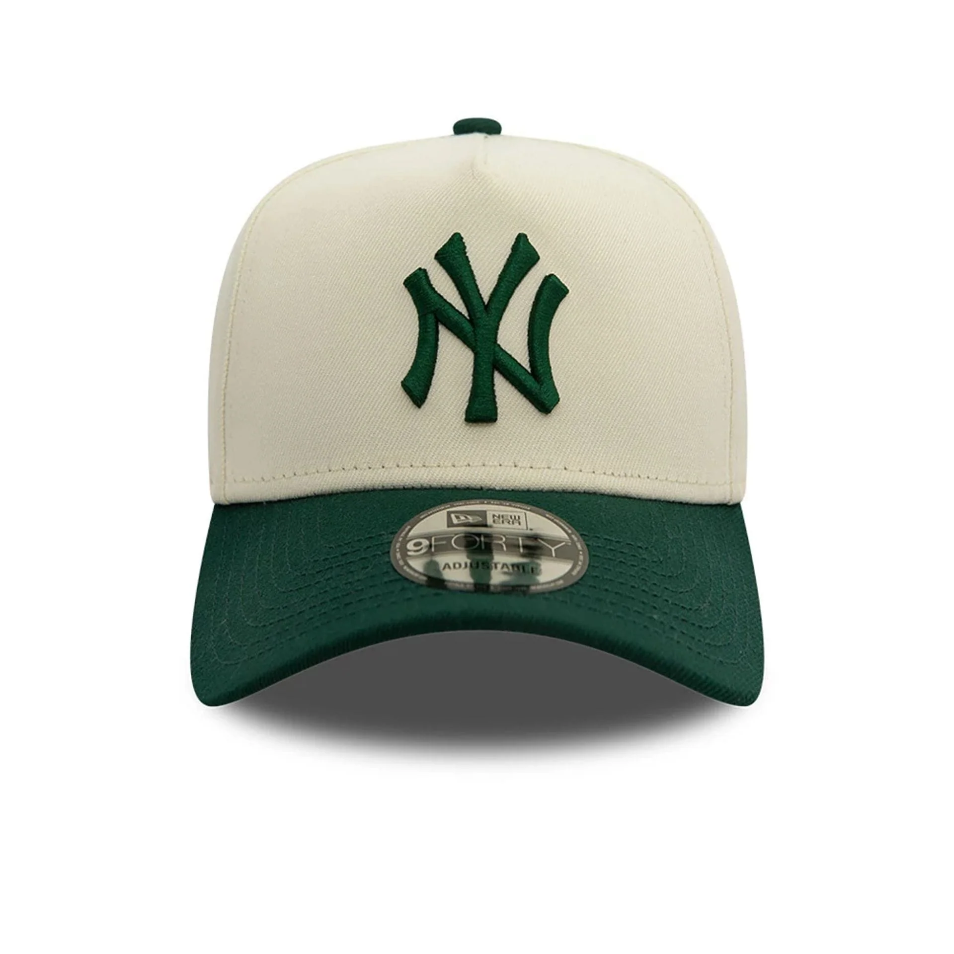 New York Yankees Chrome White And Dark Green 9FORTY A-Frame Adjustable Cap - Image 3