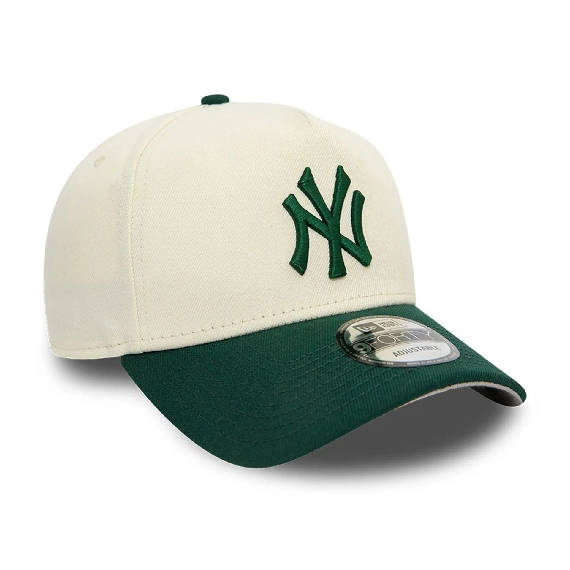 New York Yankees Chrome White And Dark Green 9FORTY A-Frame Adjustable Cap - Image 4
