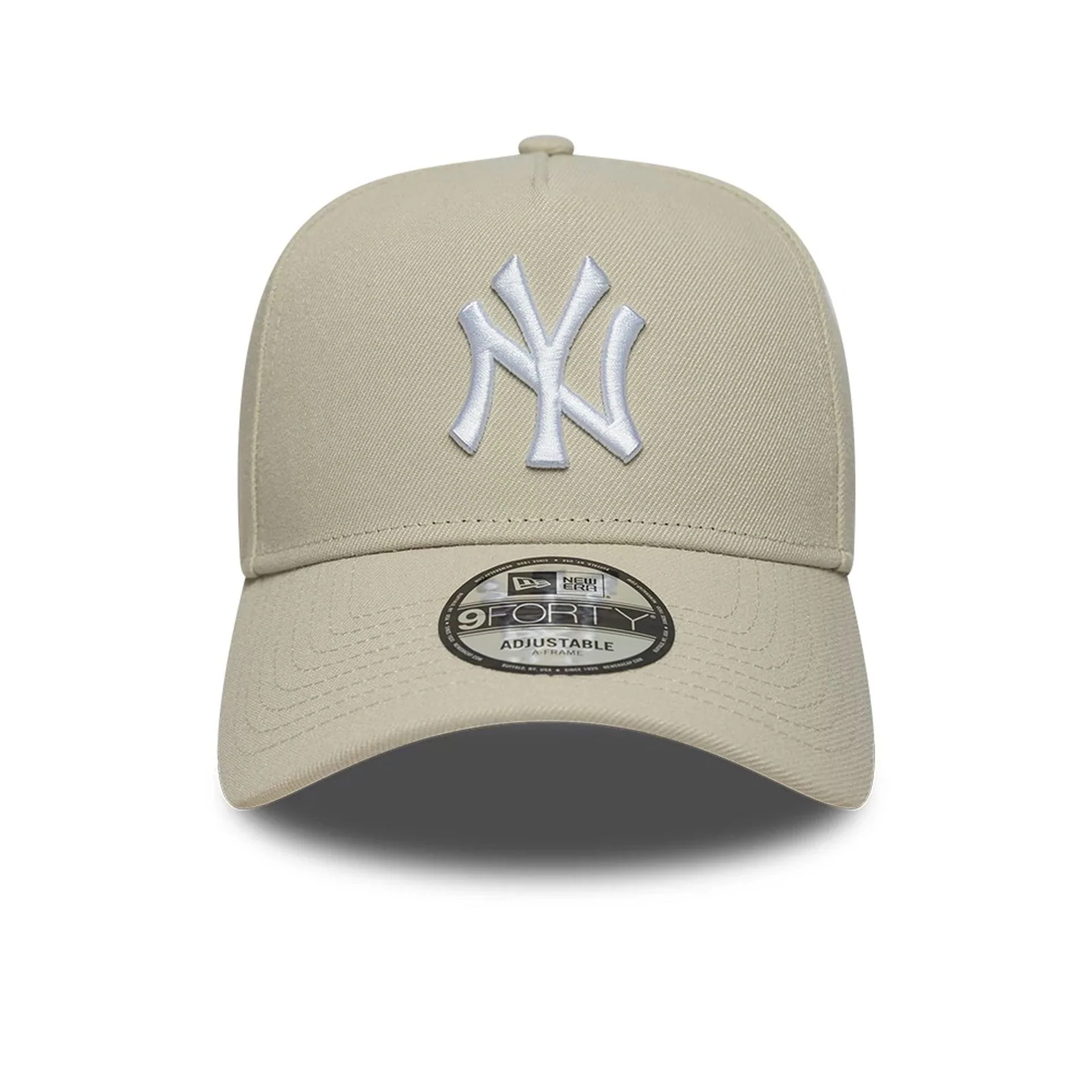 New York Yankees MLB Beige 9FORTY A-Frame Adjustable Cap - Image 2