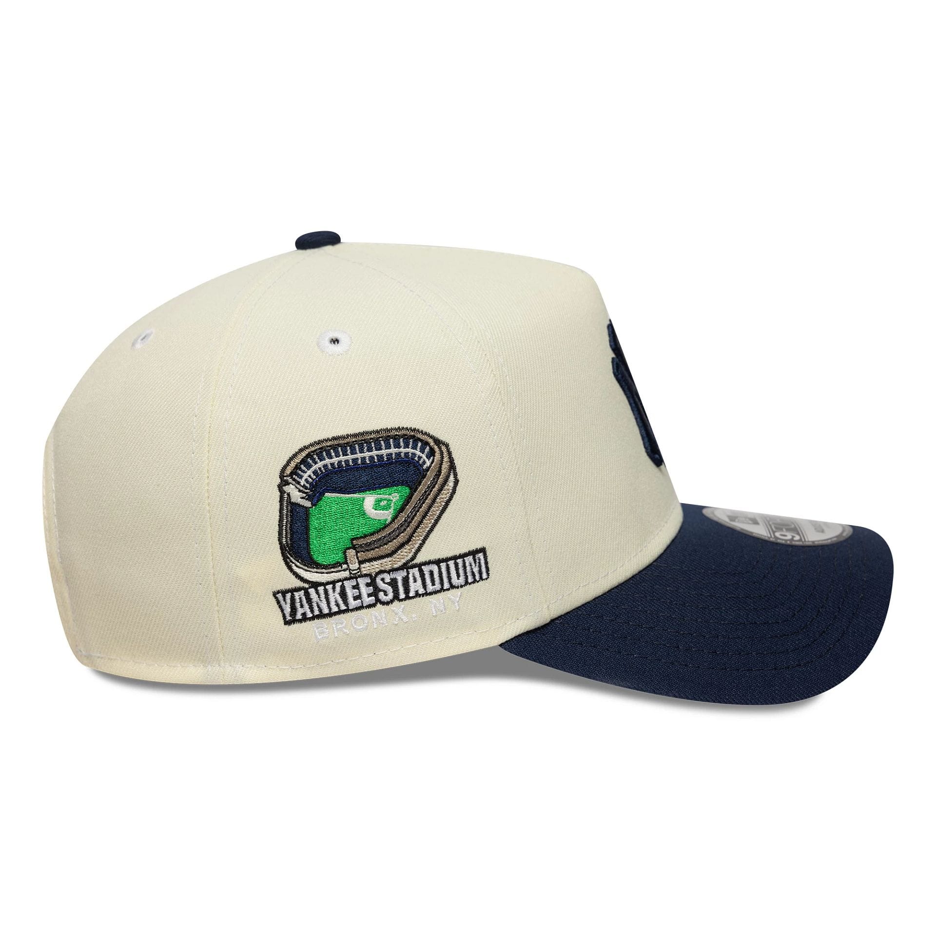 New York Yankees MLB Chrome Blue Contrast Cream 9FORTY A-Frame Adjustable Cap - Image 5