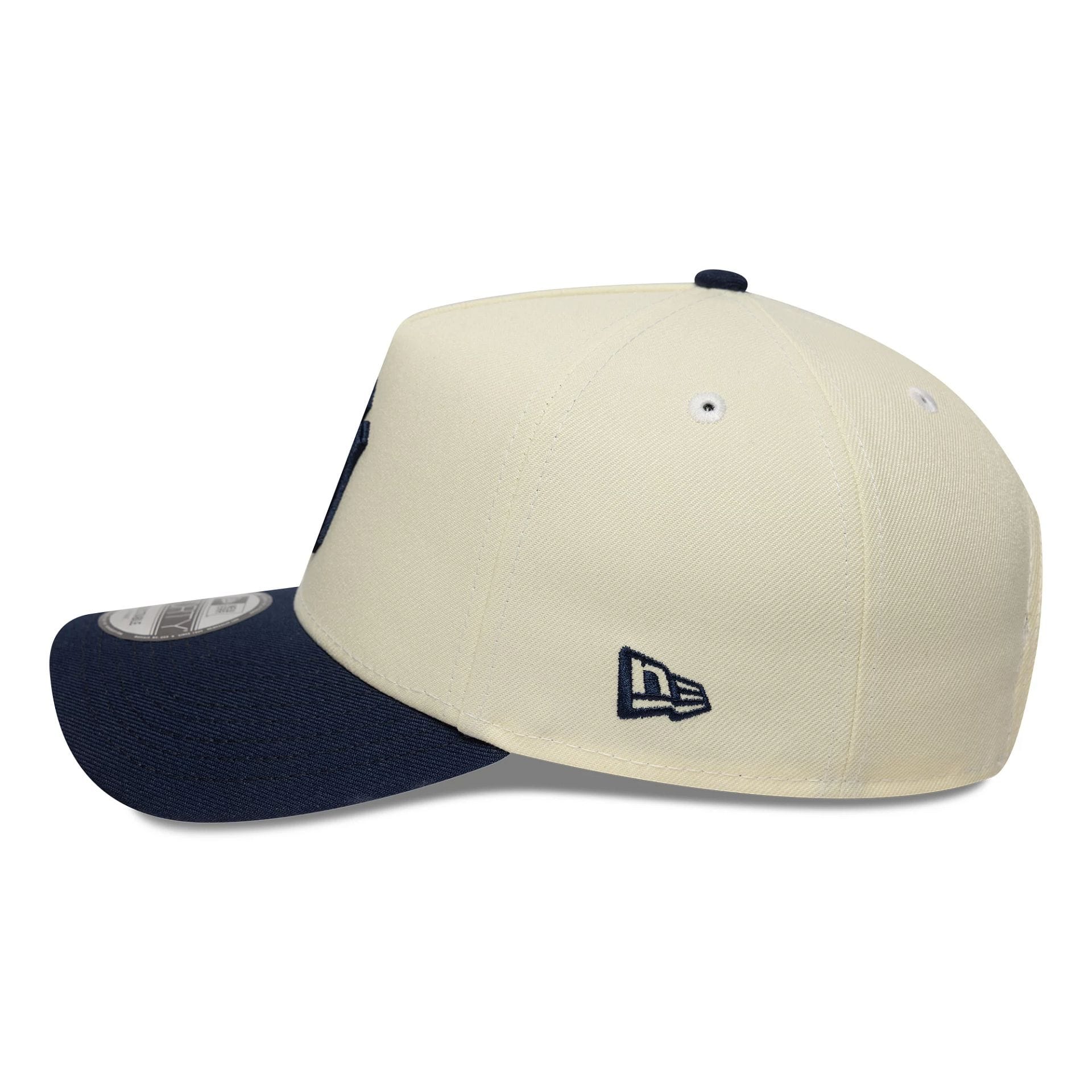 New York Yankees MLB Chrome Blue Contrast Cream 9FORTY A-Frame Adjustable Cap - Image 6