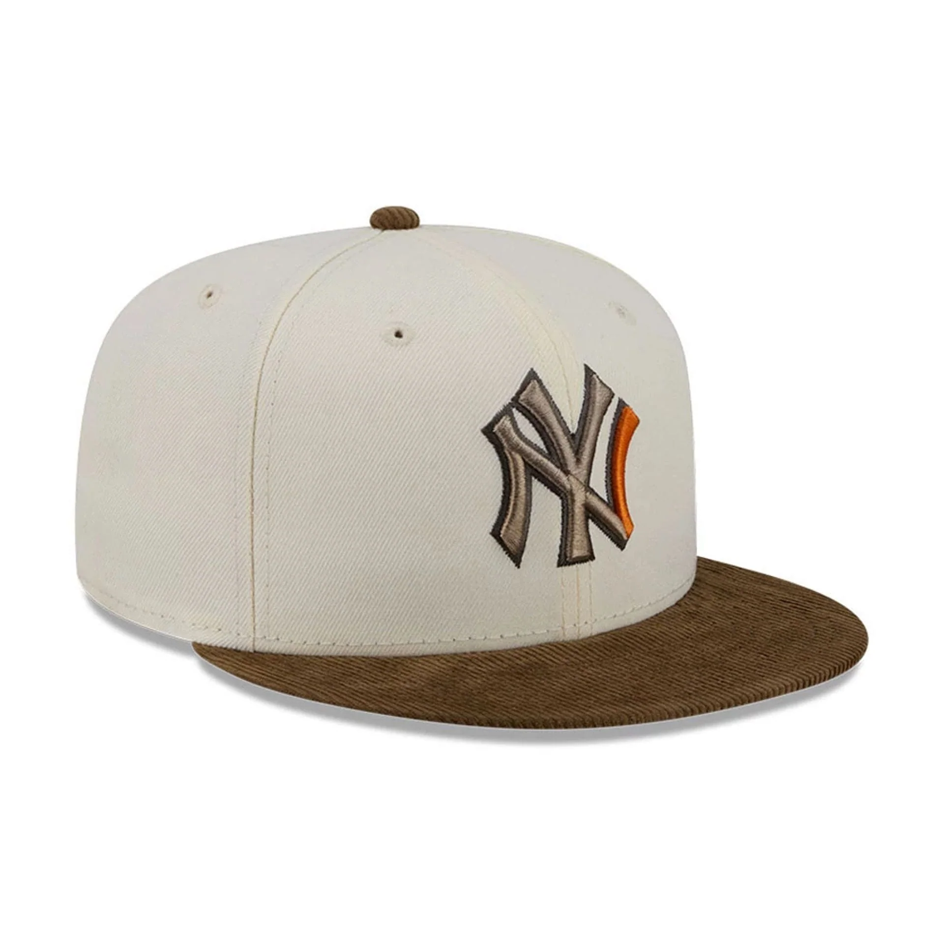 New York Yankees MLB Cord Visor White 59FIFTY Fitted Cap - Image 4