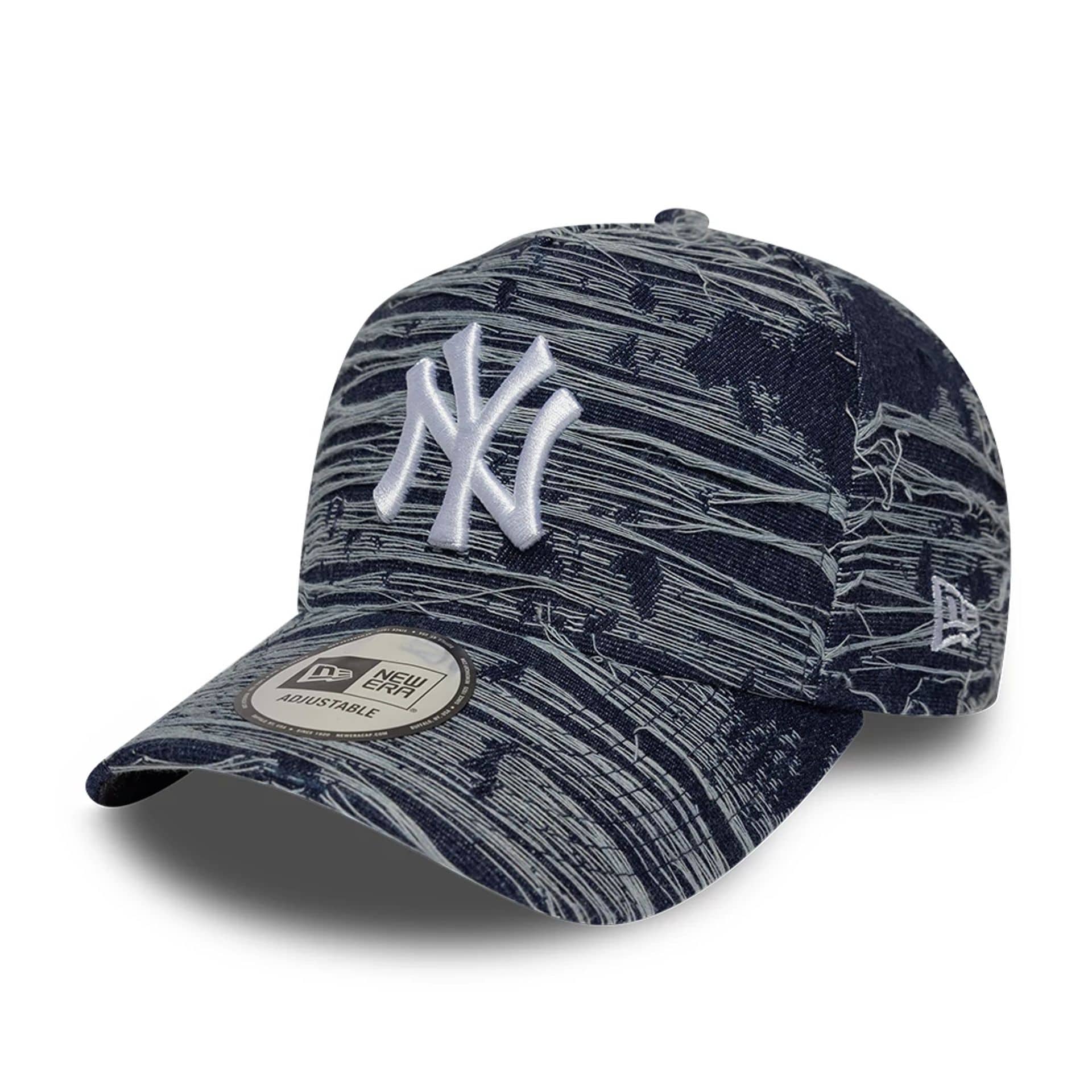 New York Yankees MLB Distressed Denim Navy 9FORTY E-Frame Adjustable Cap