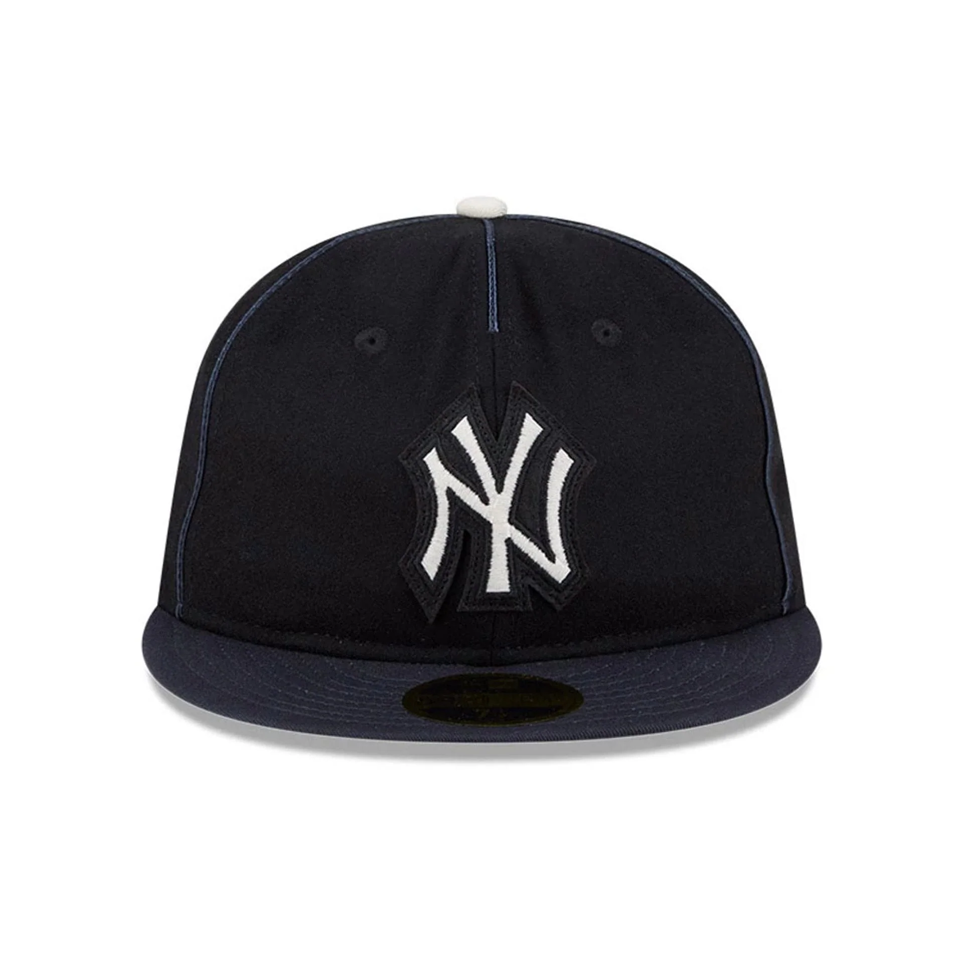 New York Yankees MLB Felt Logo Navy Retro Crown 59FIFTY Fitted Cap - Image 3