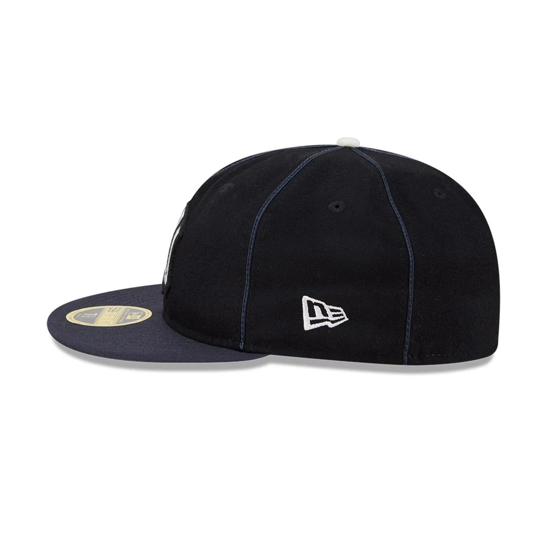 New York Yankees MLB Felt Logo Navy Retro Crown 59FIFTY Fitted Cap - Image 5