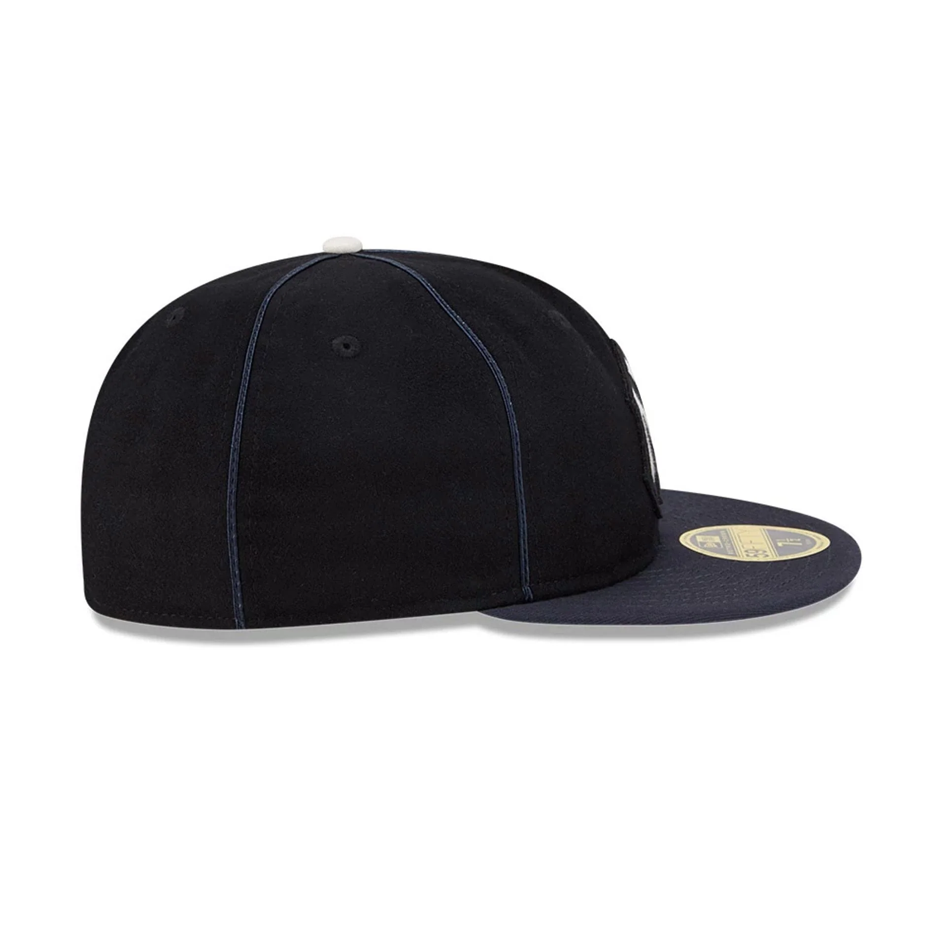 New York Yankees MLB Felt Logo Navy Retro Crown 59FIFTY Fitted Cap - Image 6