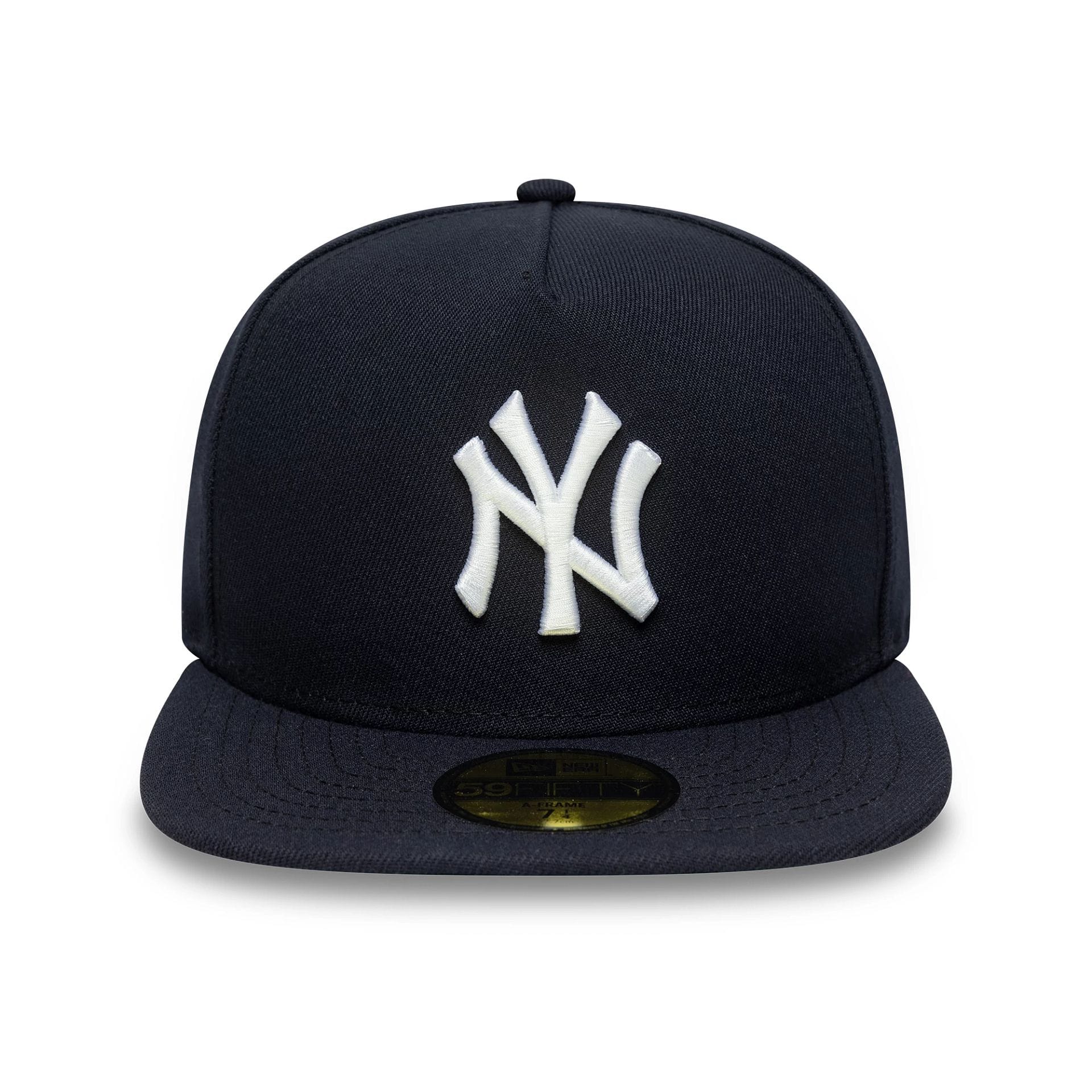 New York Yankees MLB Flat Navy 59FIFTY A-Frame Fitted Cap - Image 3