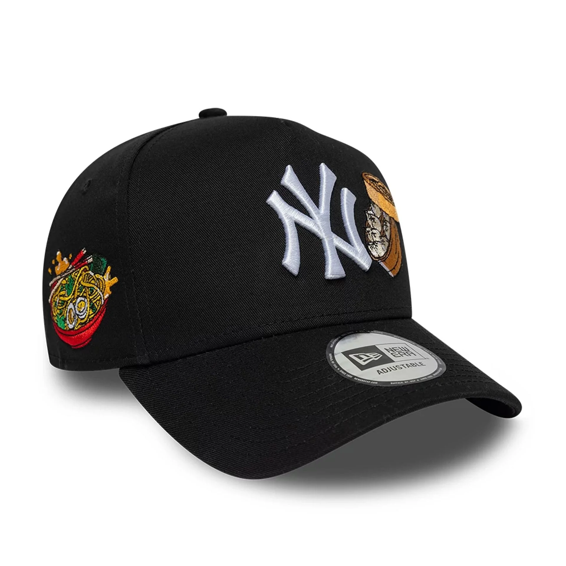New York Yankees MLB Food Black 9FORTY A-Frame Adjustable Cap