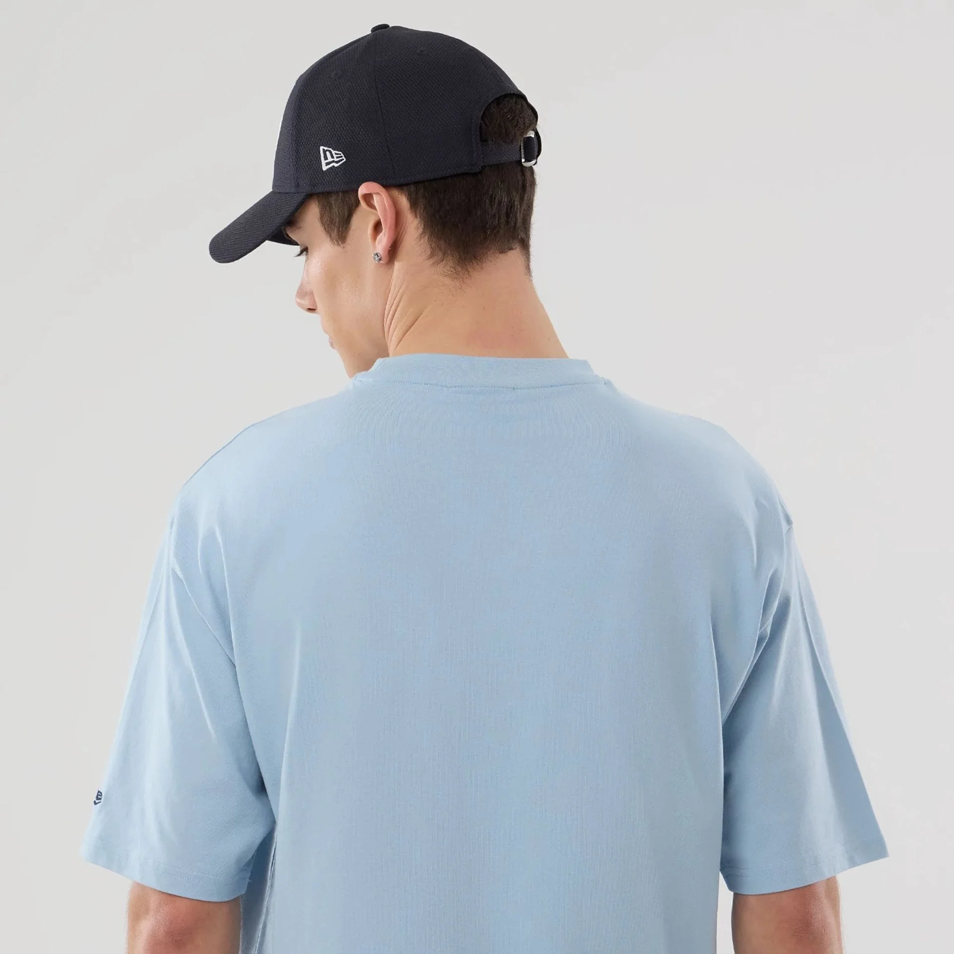New York Yankees MLB Food Graphic Pastel Blue Oversized T-Shirt - Image 7