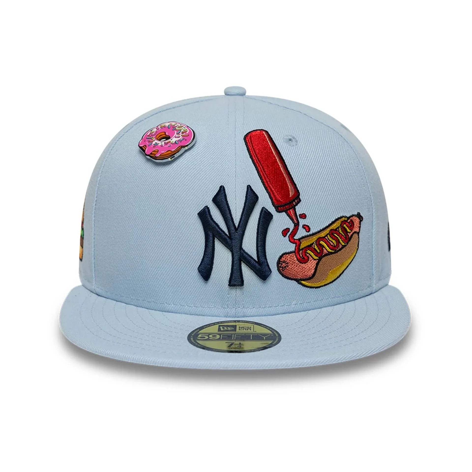 New York Yankees MLB Food Pastel Blue 59FIFTY Fitted Cap - Image 2
