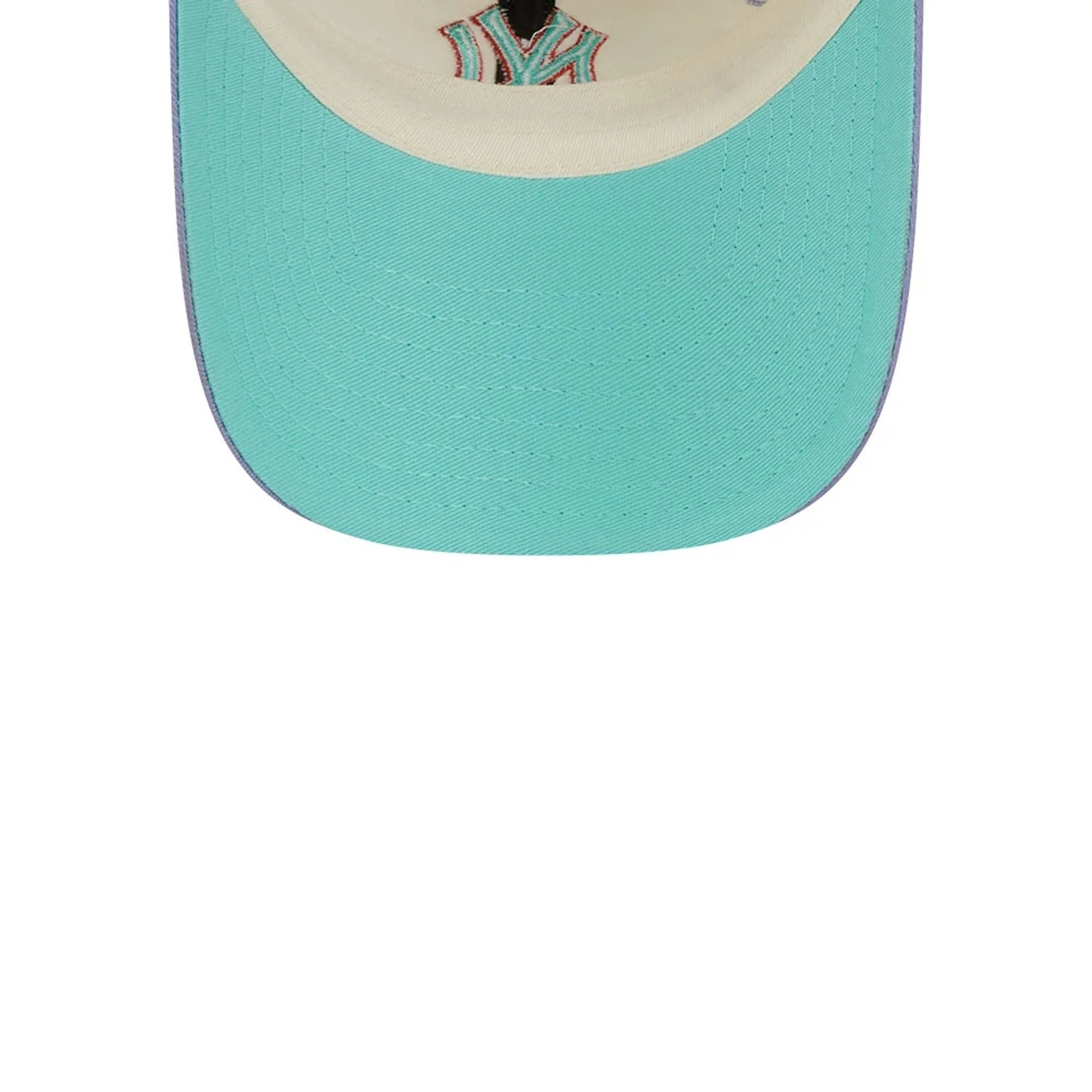 New York Yankees MLB Lavender Flowers White Casual Classic Adjustable Cap - Image 2