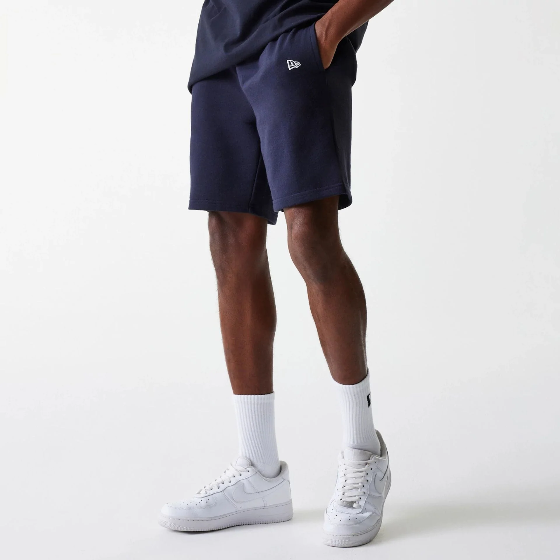 New York Yankees MLB League Essential French Terry Navy Shorts