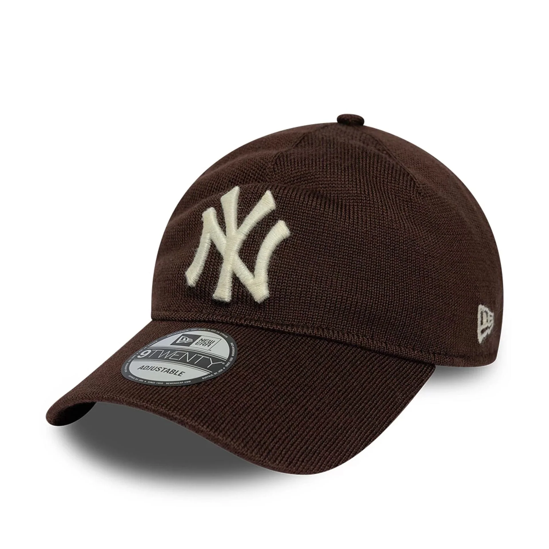 New York Yankees MLB Merino Wool Dark Brown 9TWENTY Adjustable Cap