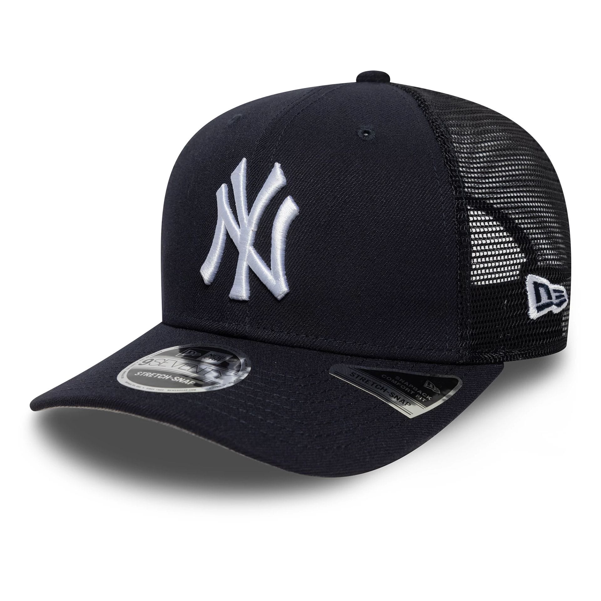 New York Yankees MLB Official Team Colour Navy 9SEVENTY Stretch Snap Adjustable Cap