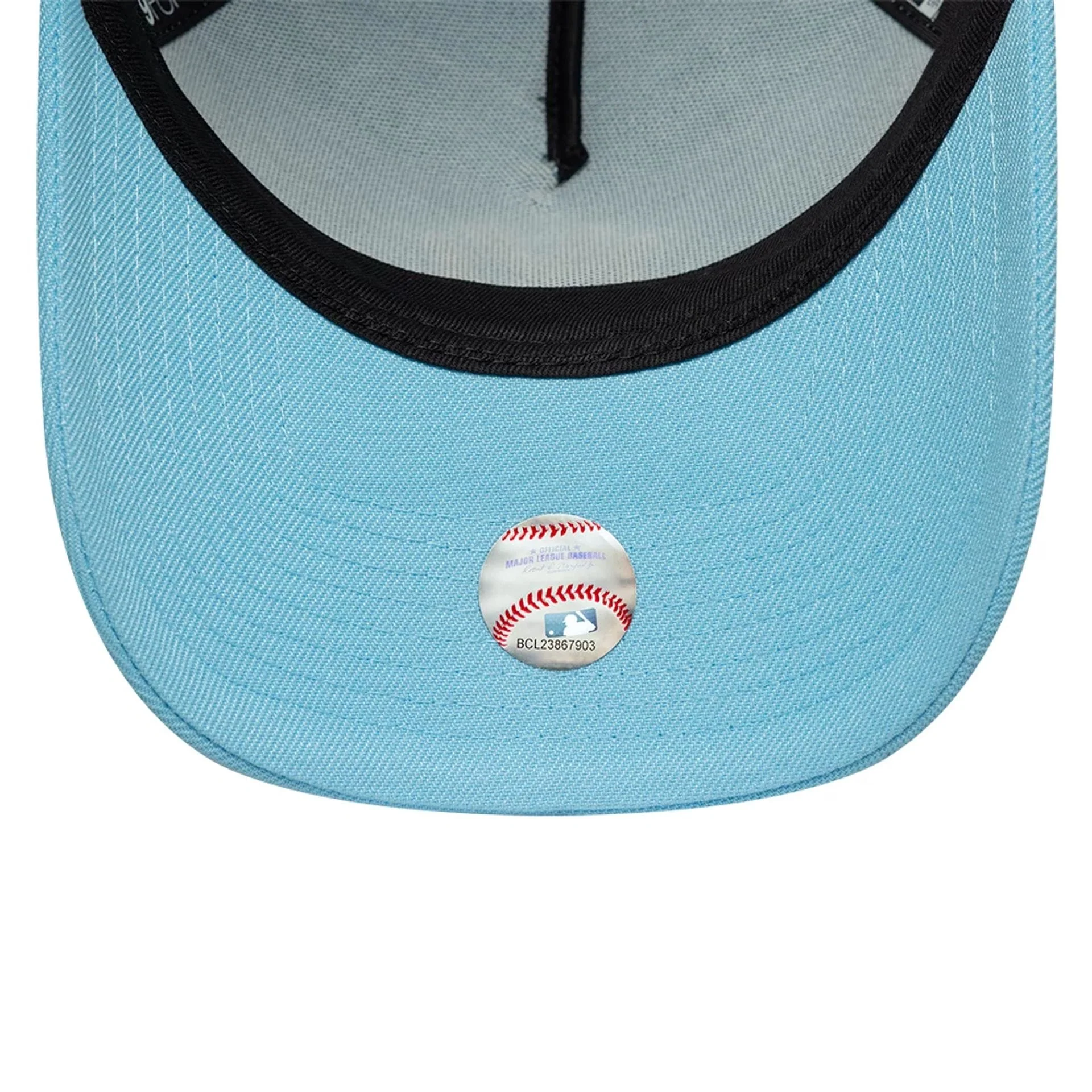 New York Yankees MLB Pastel Blue 9FORTY A-Frame Adjustable Cap - Image 7