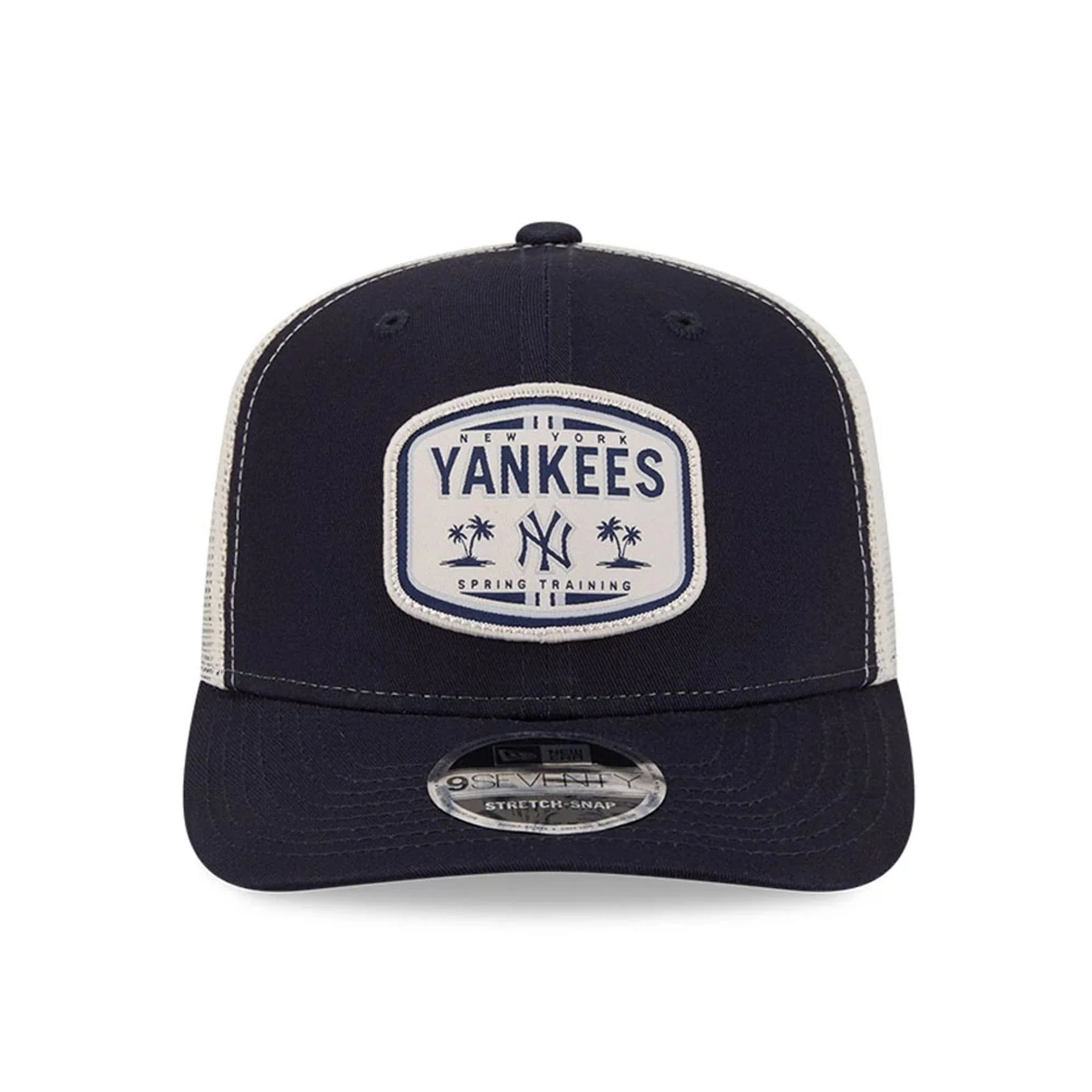 New York Yankees MLB Patch Navy 9SEVENTY Stretch Snap Adjustable Cap - Image 3