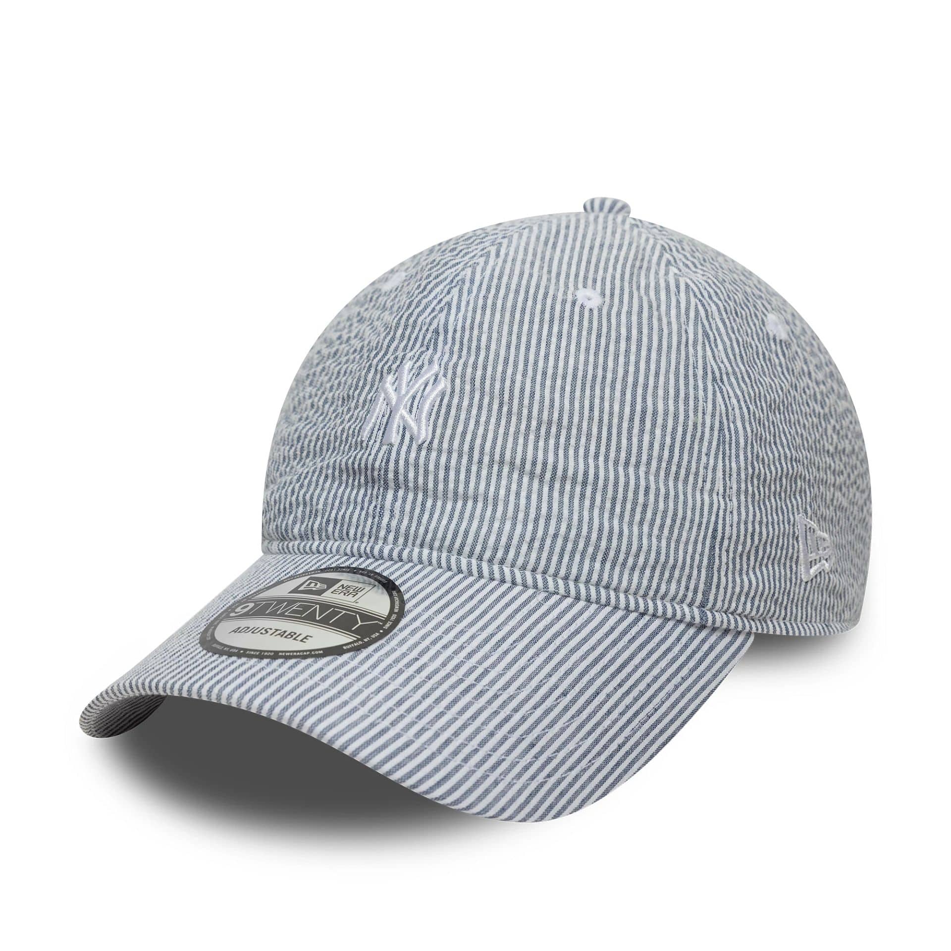 New York Yankees MLB Seersucker Navy 9TWENTY Adjustable Cap
