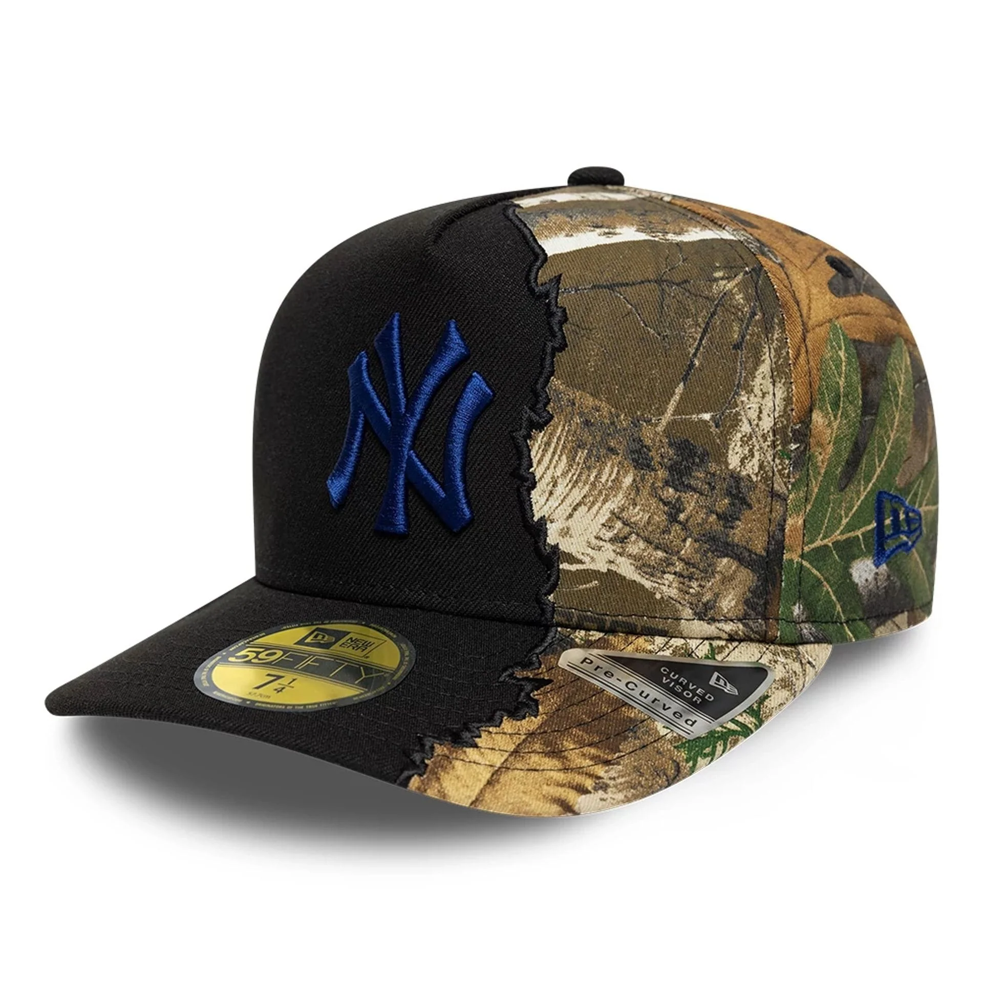 New York Yankees MLB Split Realtree Black 59FIFTY A-Frame Fitted Cap
