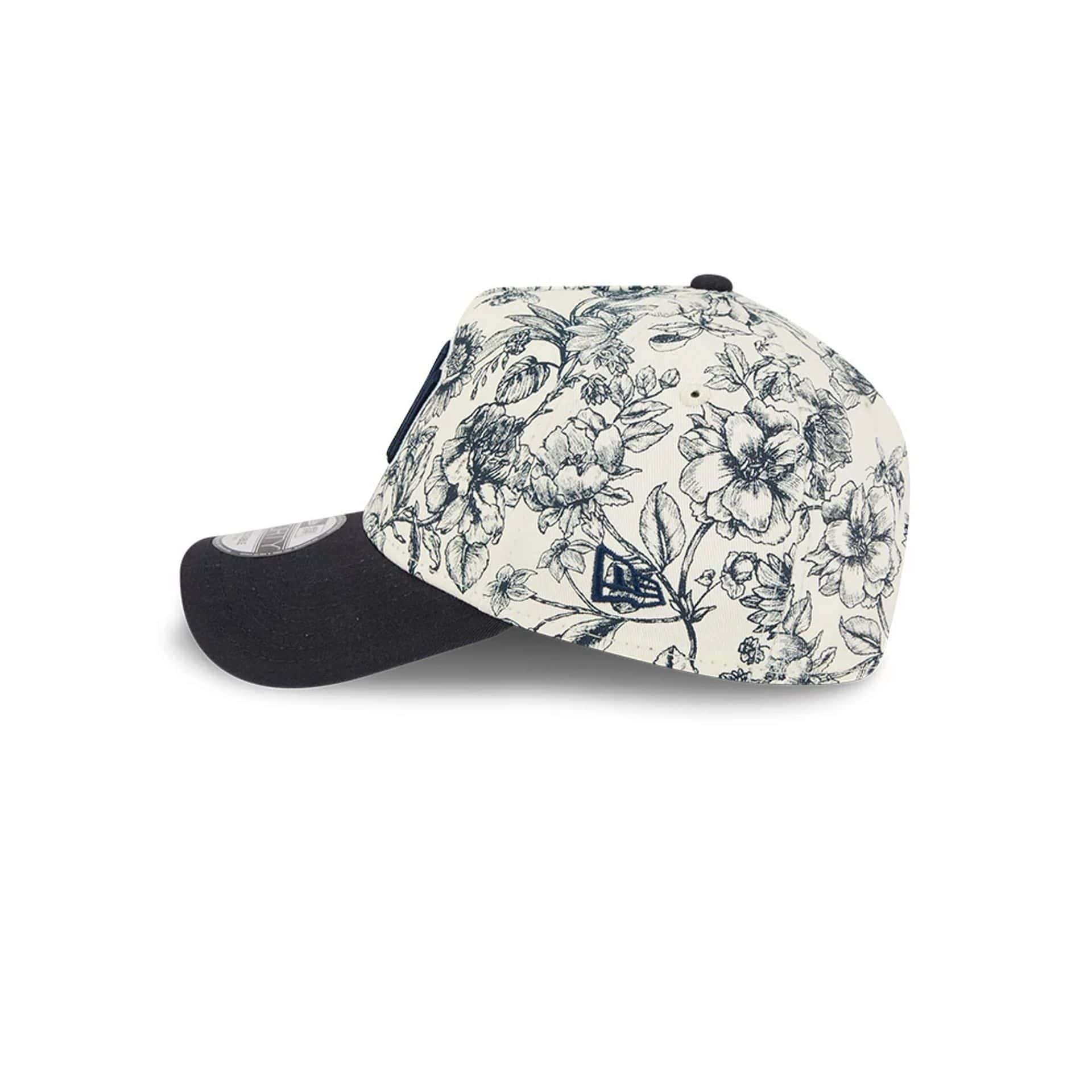 New York Yankees MLB Spring Floral Navy 9FORTY A-Frame Adjustable Cap - Image 5