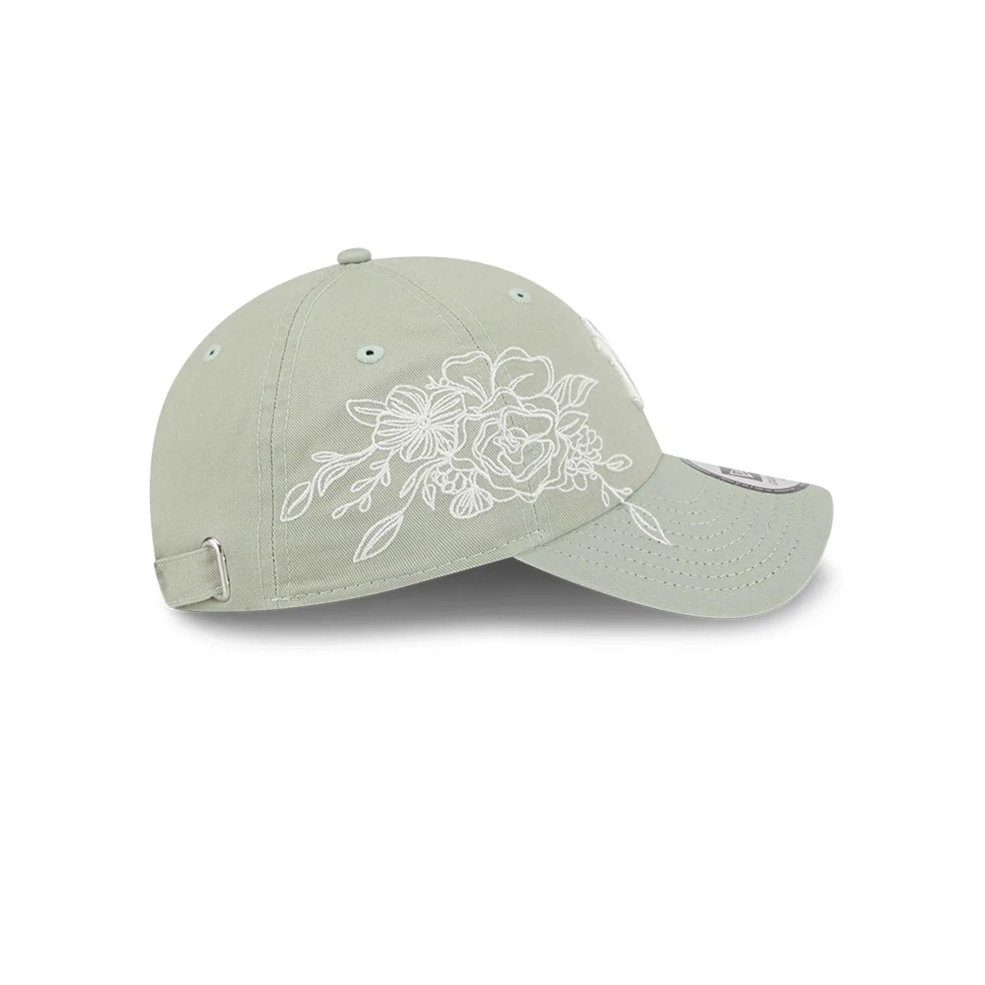 New York Yankees MLB Stitched Flowers Pastel Green Casual Classic Cap - Image 5