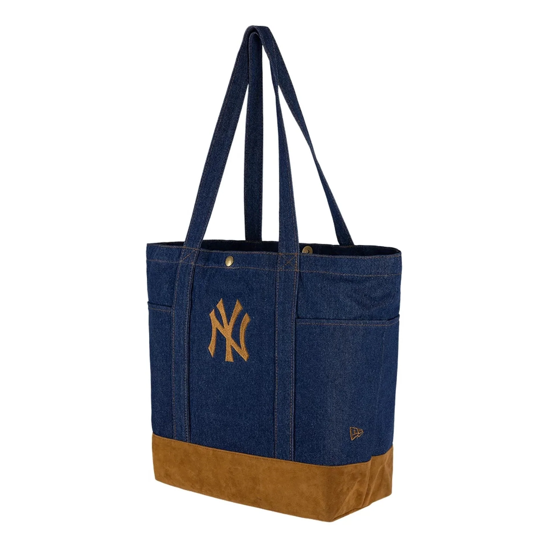 New York Yankees MLB Suede Denim Navy Tote Bag
