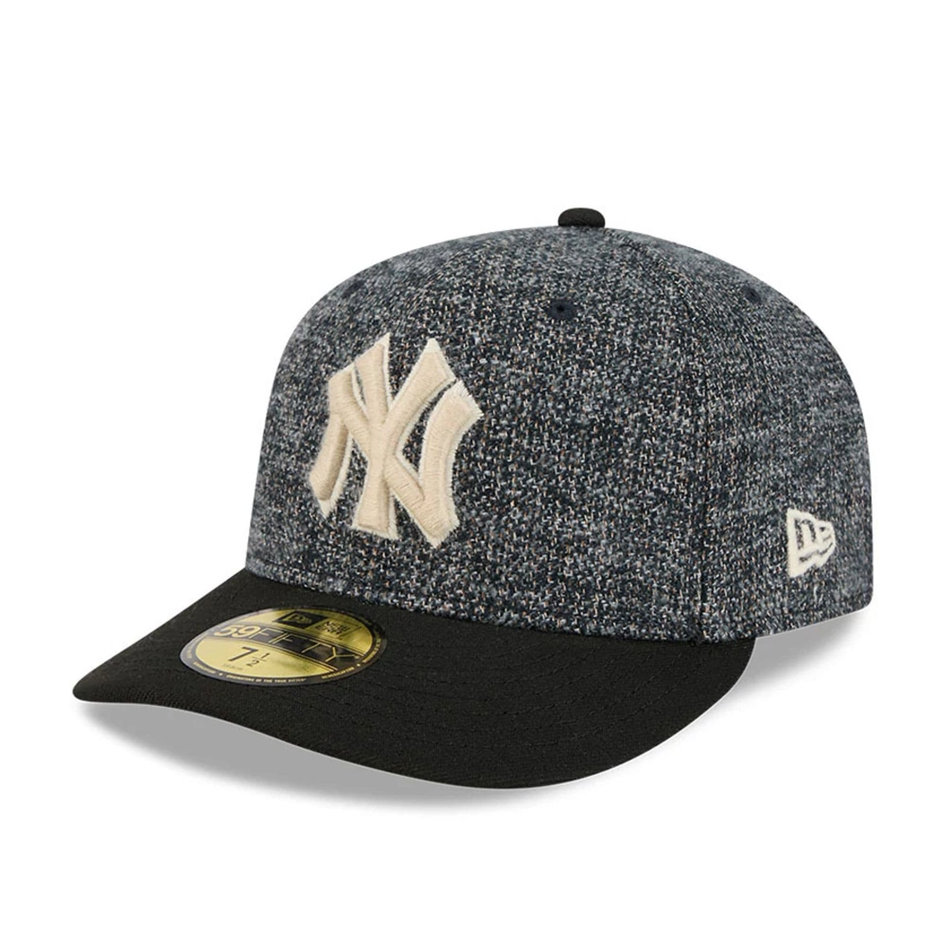 New York Yankees MLB Tweedy Cotton Black 59FIFTY Fitted Cap