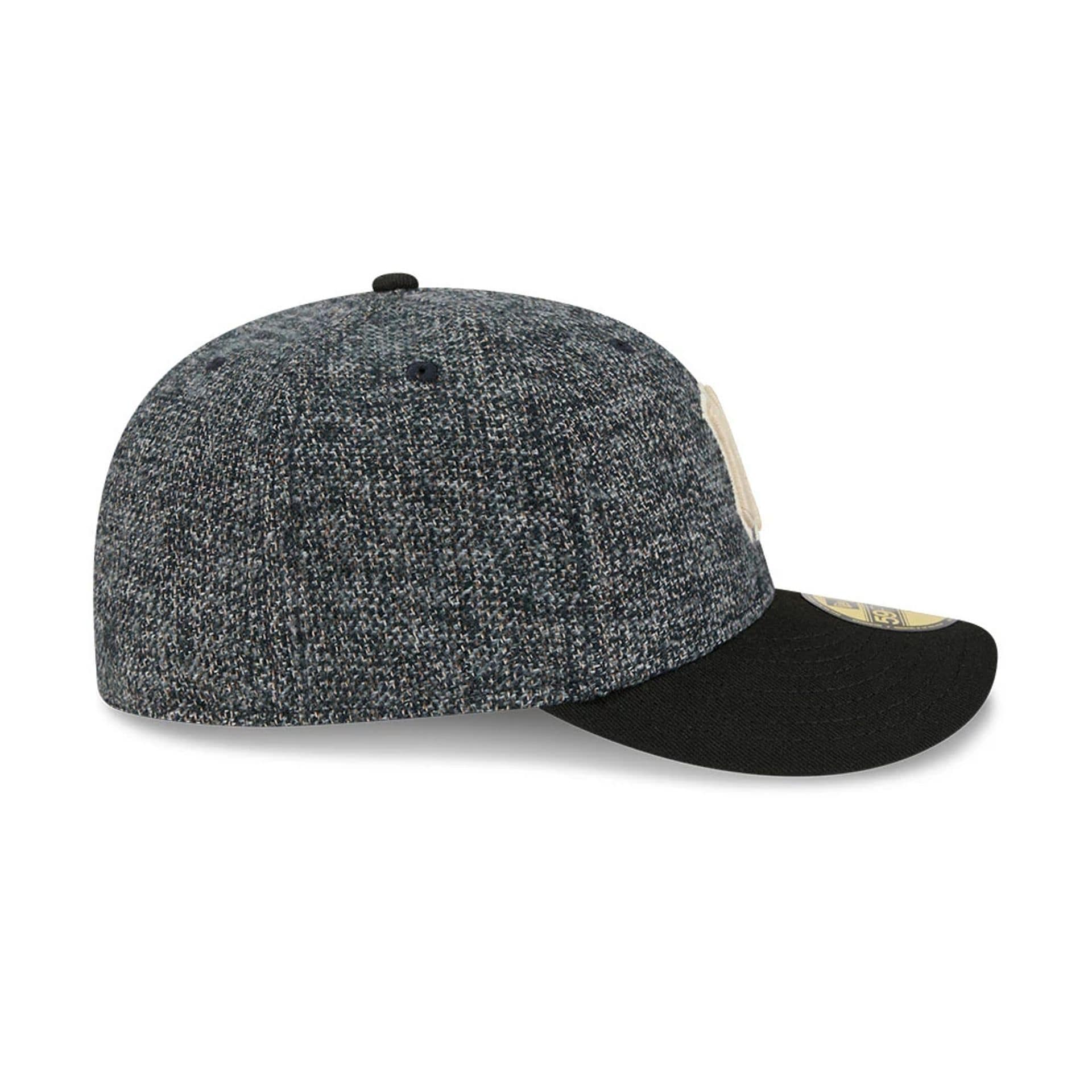 New York Yankees MLB Tweedy Cotton Black 59FIFTY Fitted Cap - Image 6