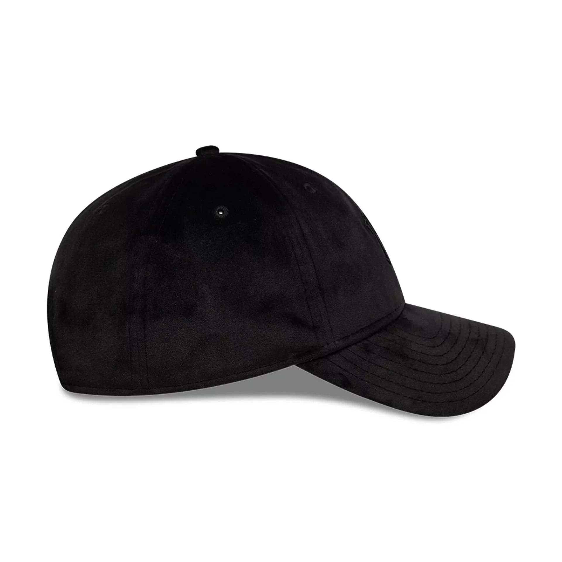 New York Yankees MLB Velour Black 9TWENTY Bow Back Adjustable Cap - Image 6