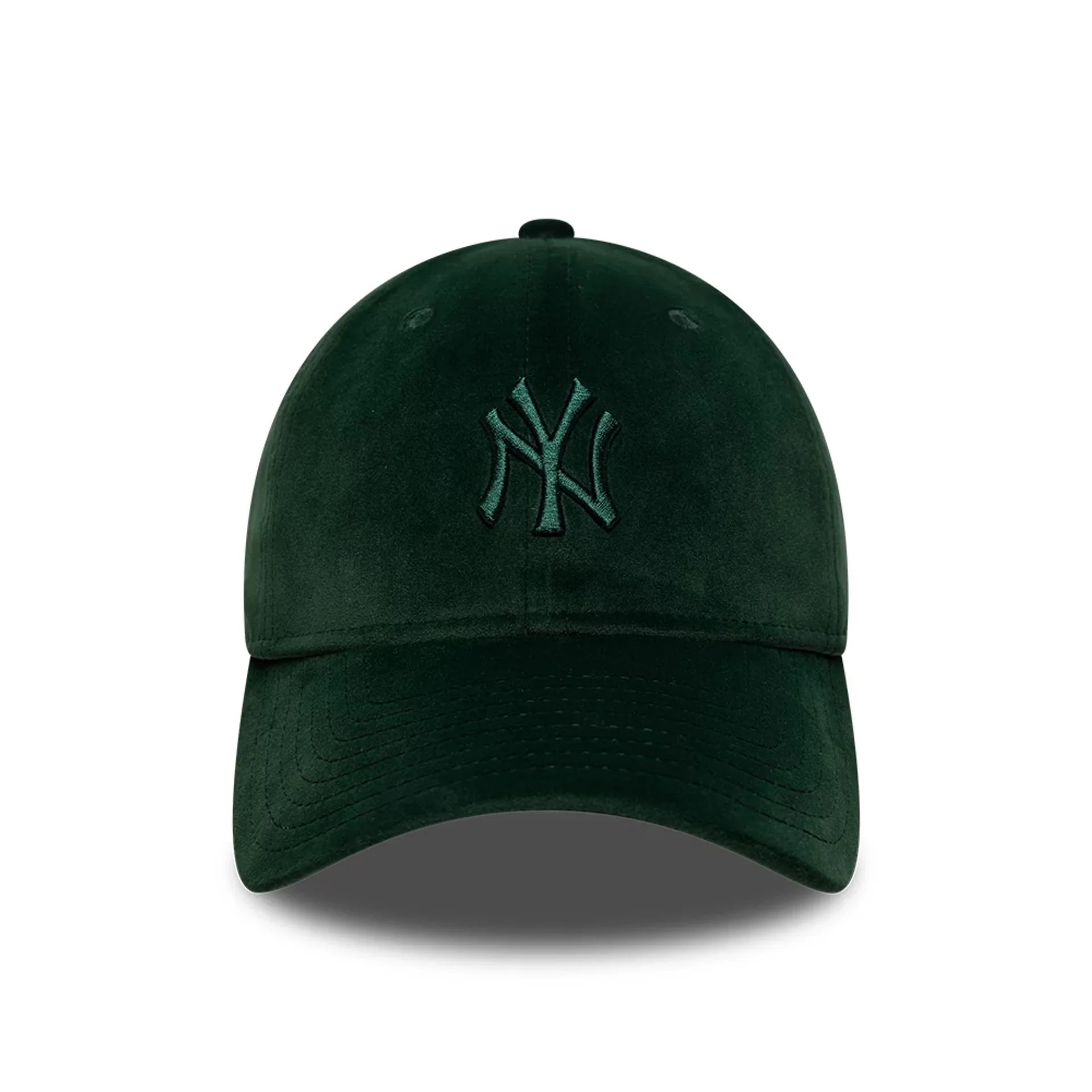 New York Yankees MLB Velour Dark Green 9TWENTY Bow Back Adjustable Cap - Image 3