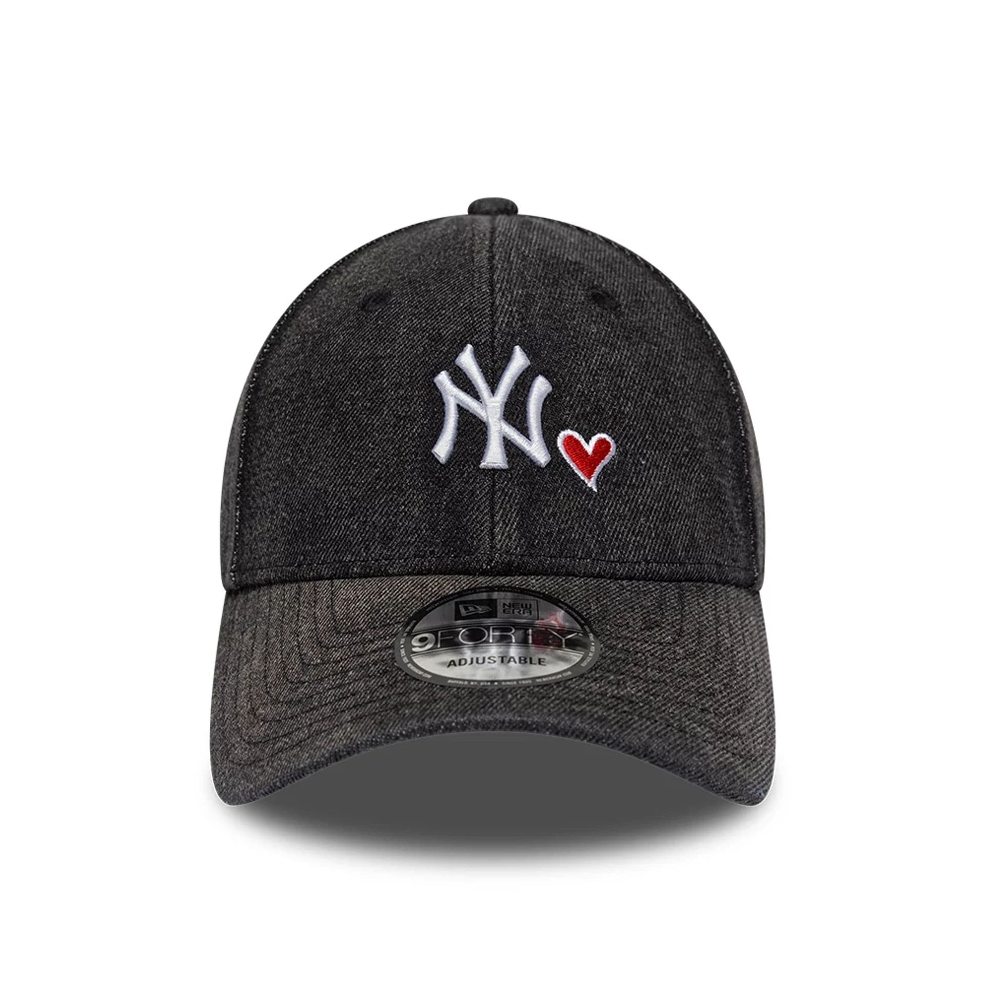 New York Yankees MLB Washed Denim Black 9FORTY Adjustable Cap - Image 2