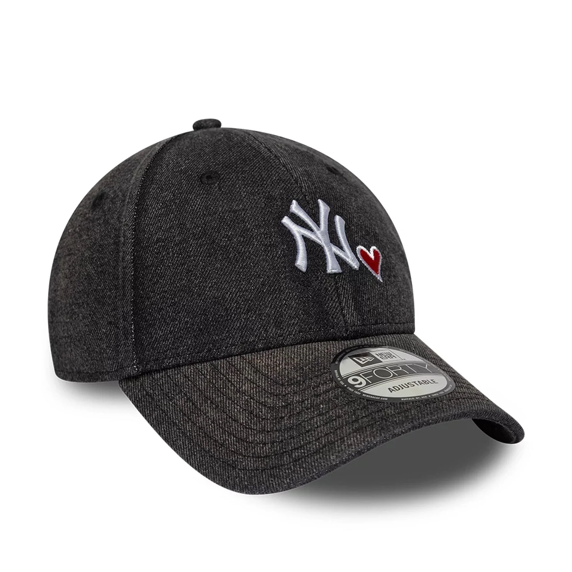 New York Yankees MLB Washed Denim Black 9FORTY Adjustable Cap - Image 3