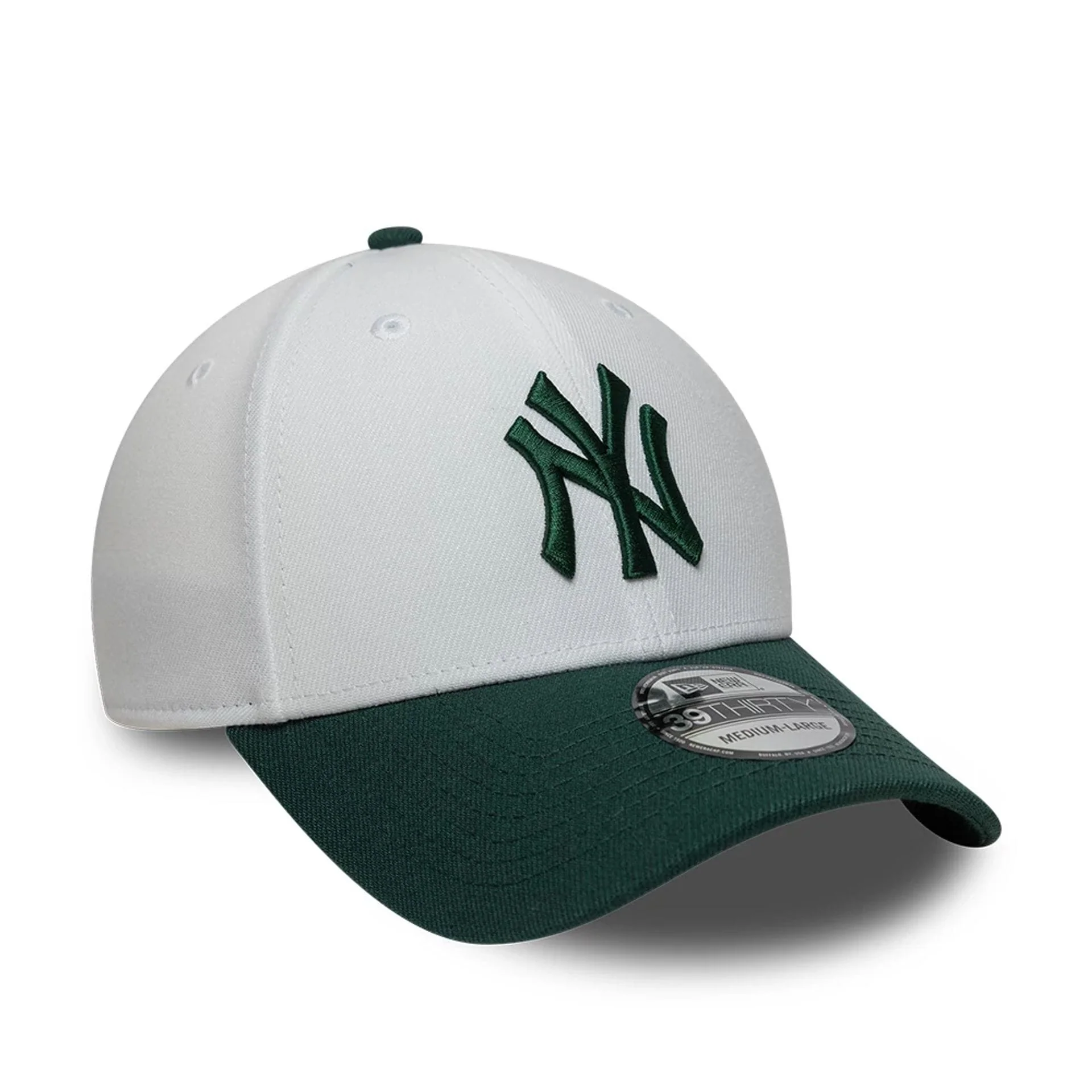 New York Yankees MLB White 39THIRTY Stretch Fit Cap - Image 3