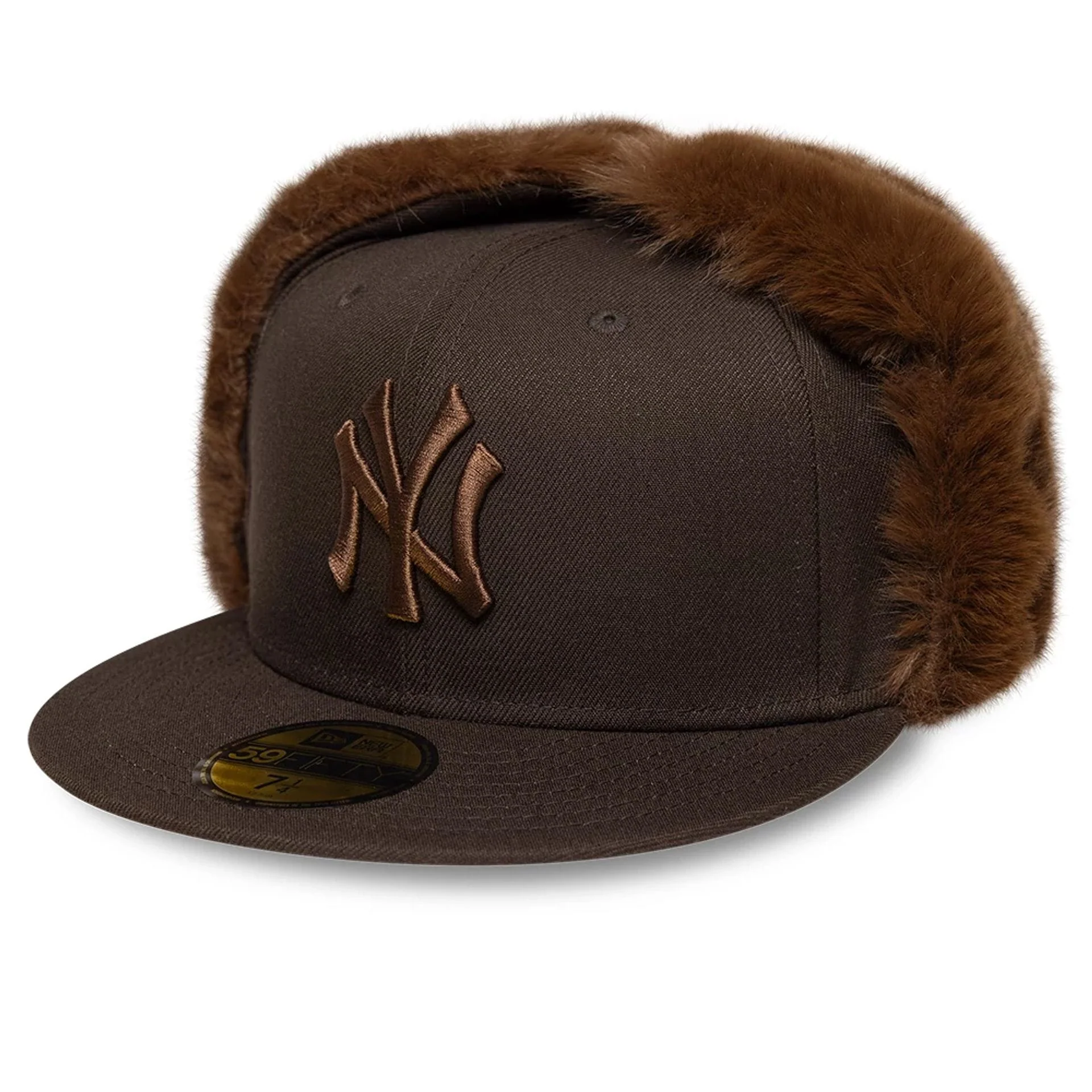 New York Yankees MLB World Series Dark Brown Dogear 59FIFTY Fitted Cap - Image 4
