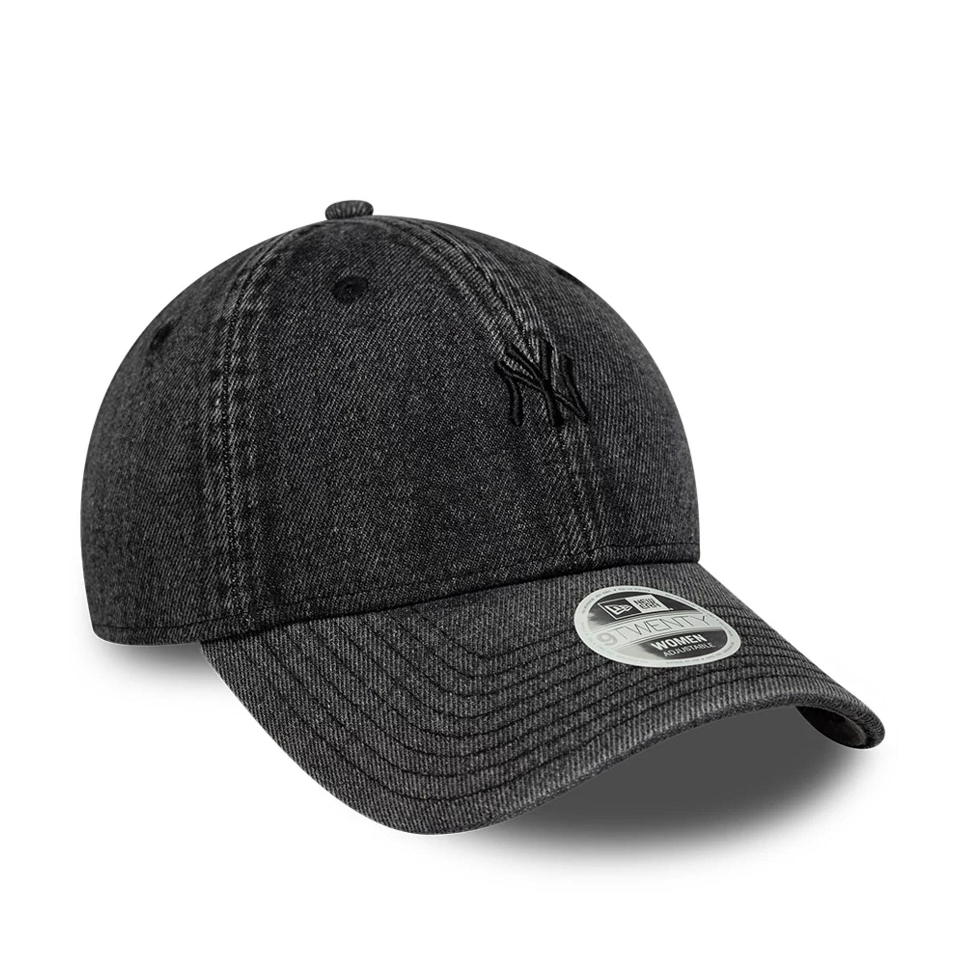 New York Yankees Womens MLB Denim Black 9TWENTY Adjustable Cap - Image 3